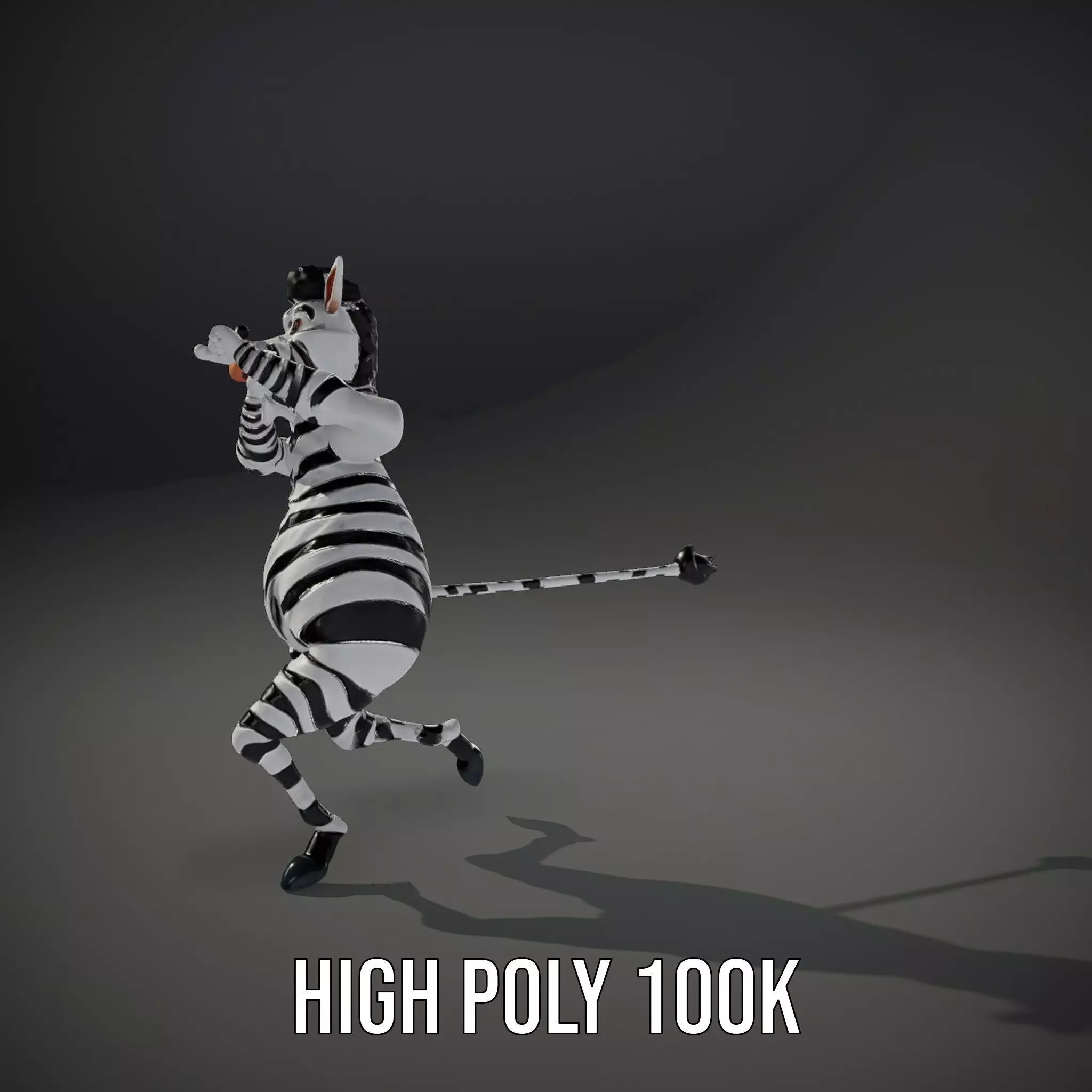 Zesty Zebra Character model pack Low-poly 3D model_9