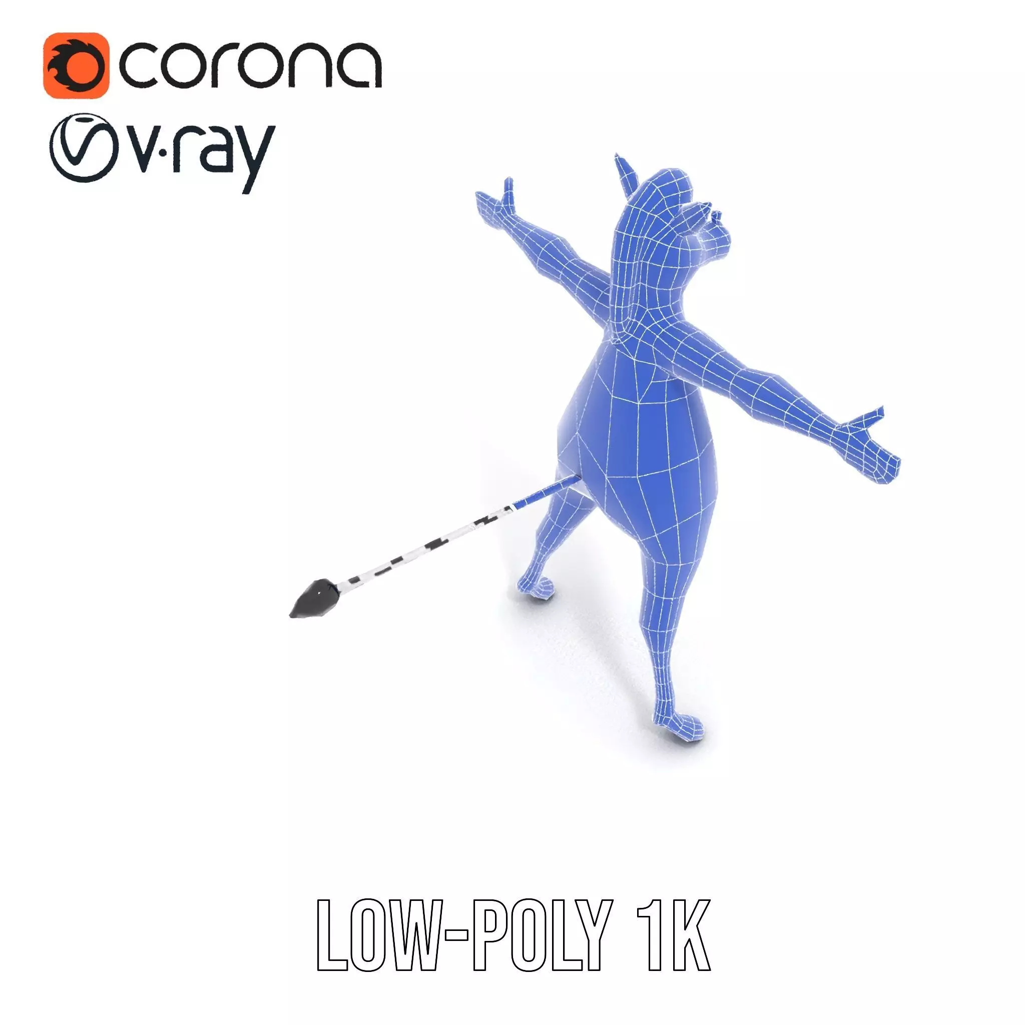 Zesty Zebra Character model pack Low-poly 3D model_24