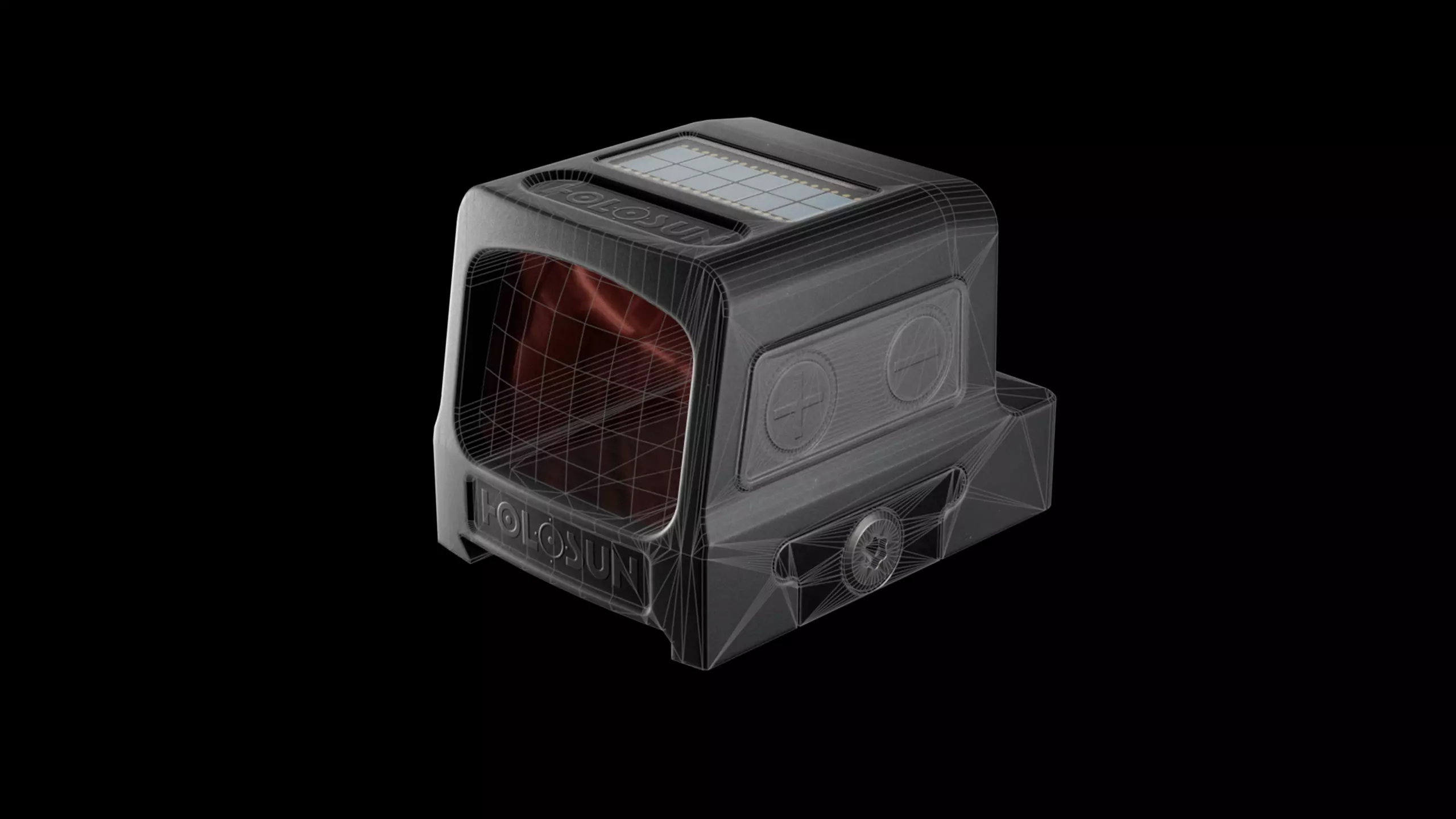 HE509T Red Dot Sight Low-poly 3D model_5