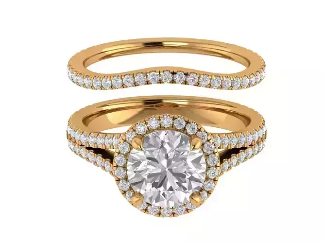 Round Engagement Ring