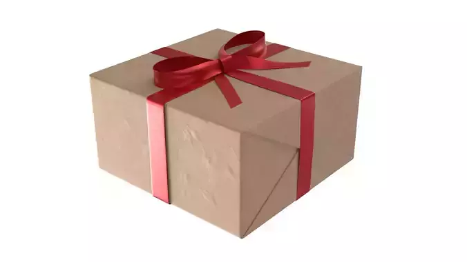 Wrapped Gift Box PBR 09
