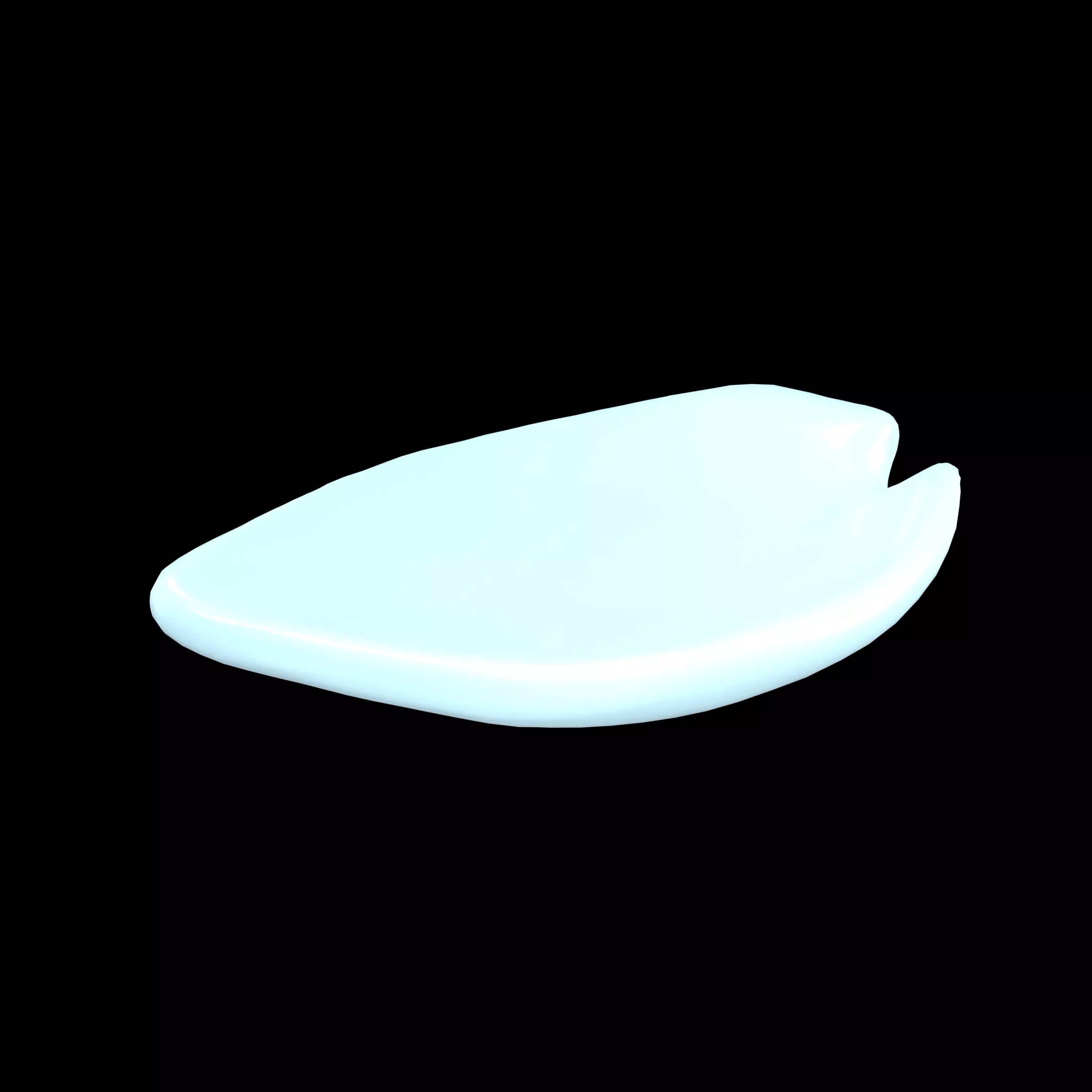 Petals Decoration Plate v1 002 Low-poly 3D model_0