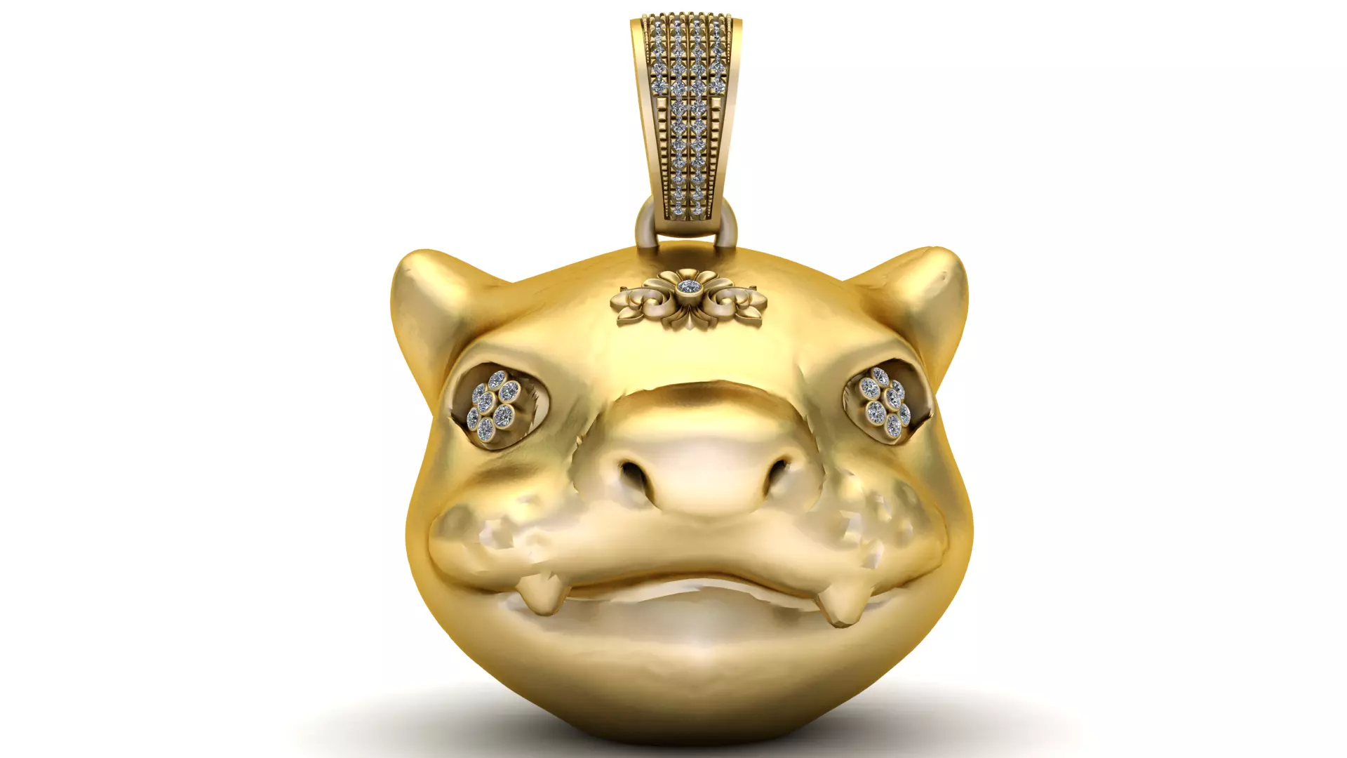 Golden Dragon Cub Pendant 3D print model