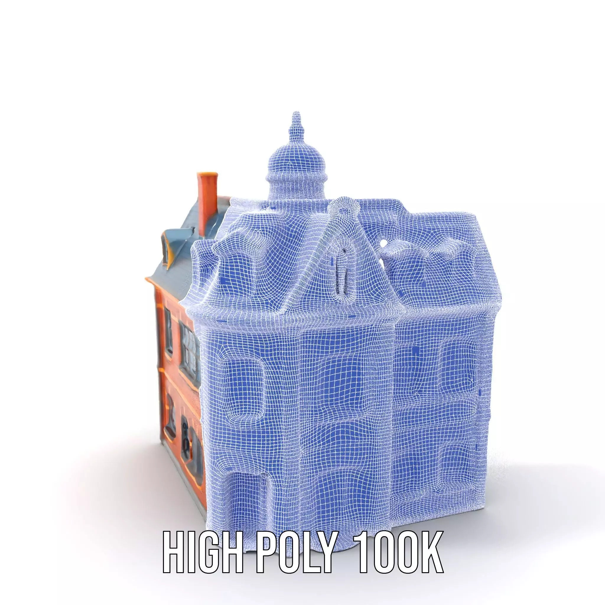 Victorian Brick House model pack Low-poly 3D model_5