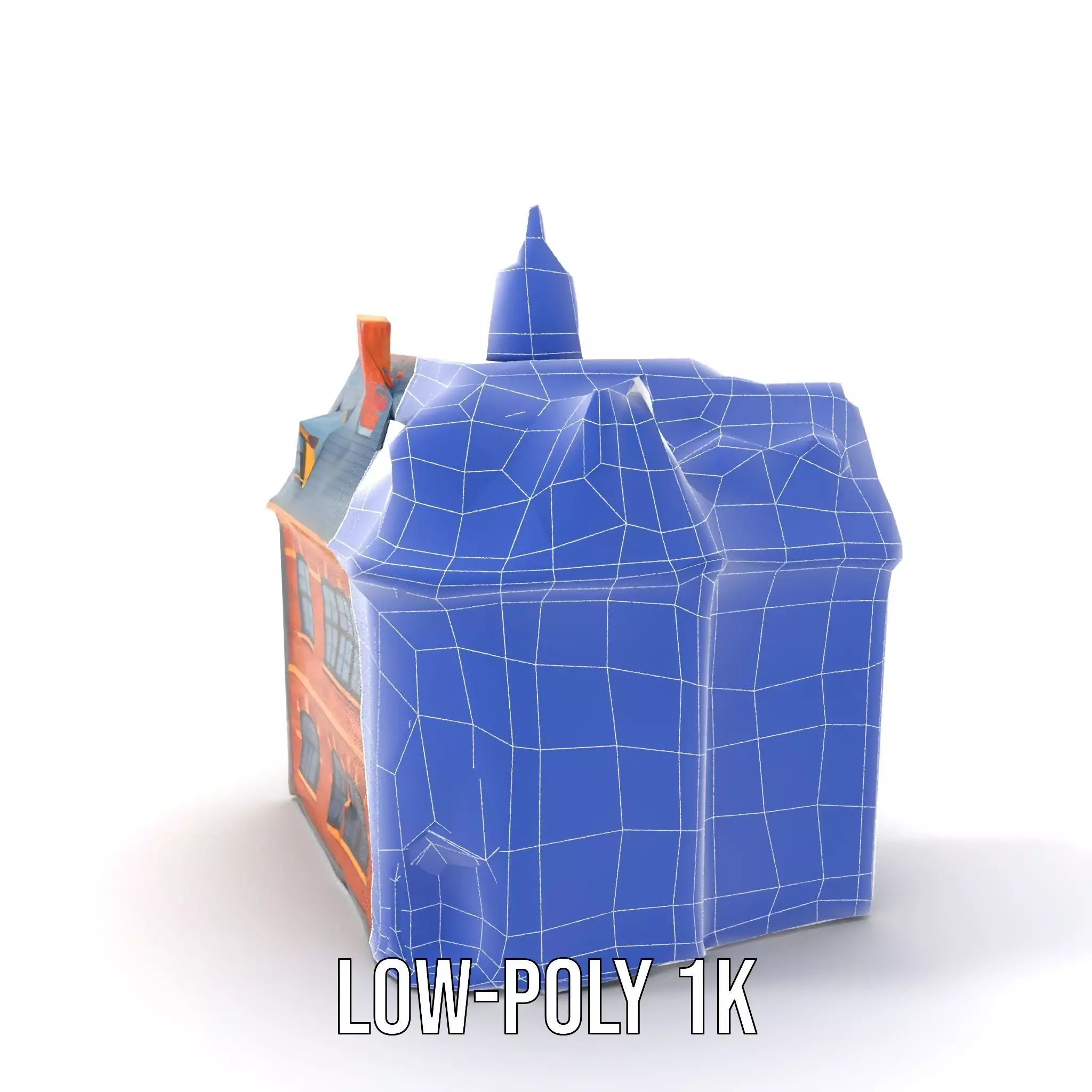 Victorian Brick House model pack Low-poly 3D model_29