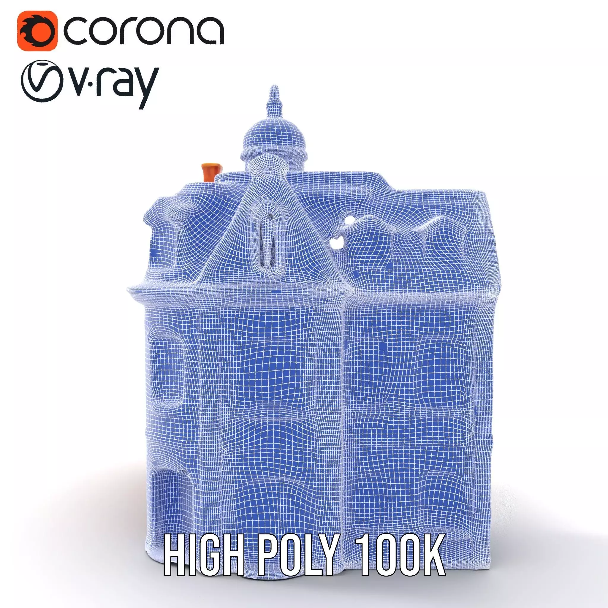 Victorian Brick House model pack Low-poly 3D model_34