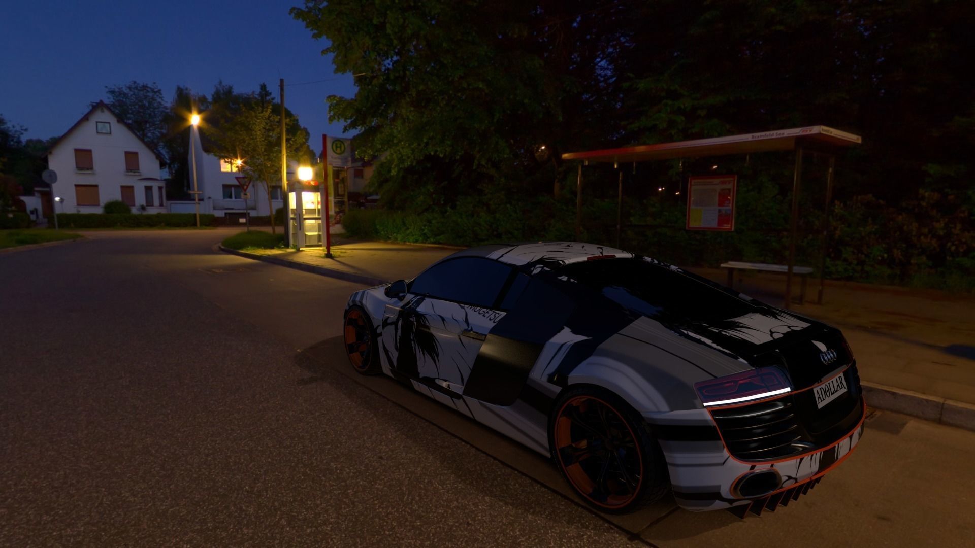 Audi R8  V10 Free 3D model_4