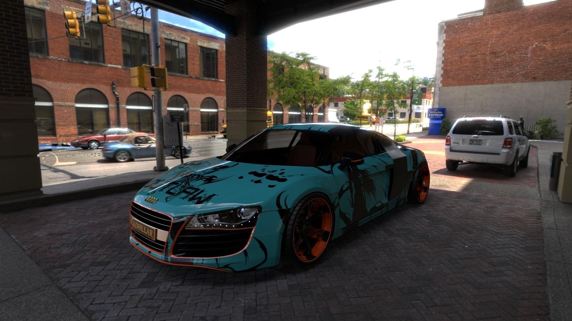 Audi R8  V10 Free 3D model_0