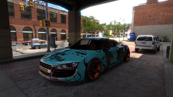 Audi R8  V10 Free 3D model