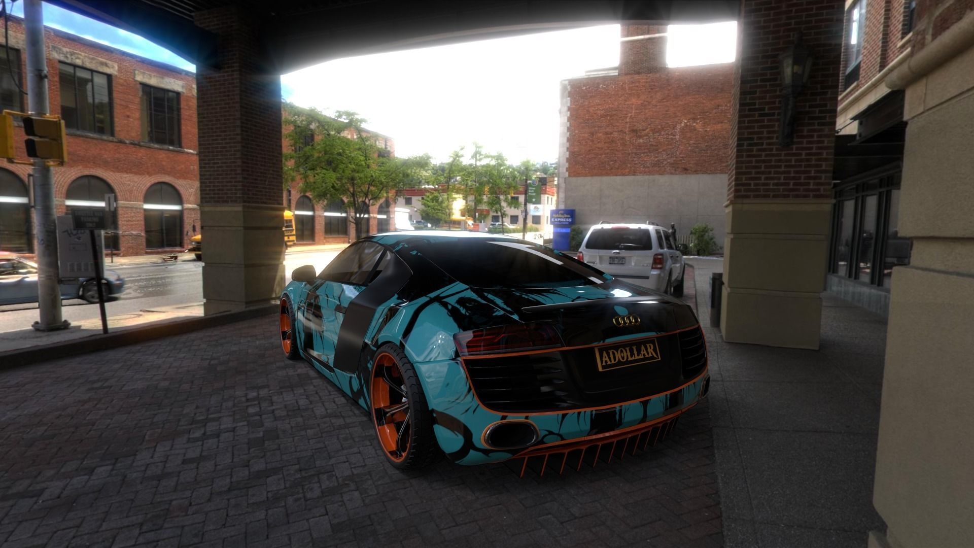 Audi R8  V10 Free 3D model_1