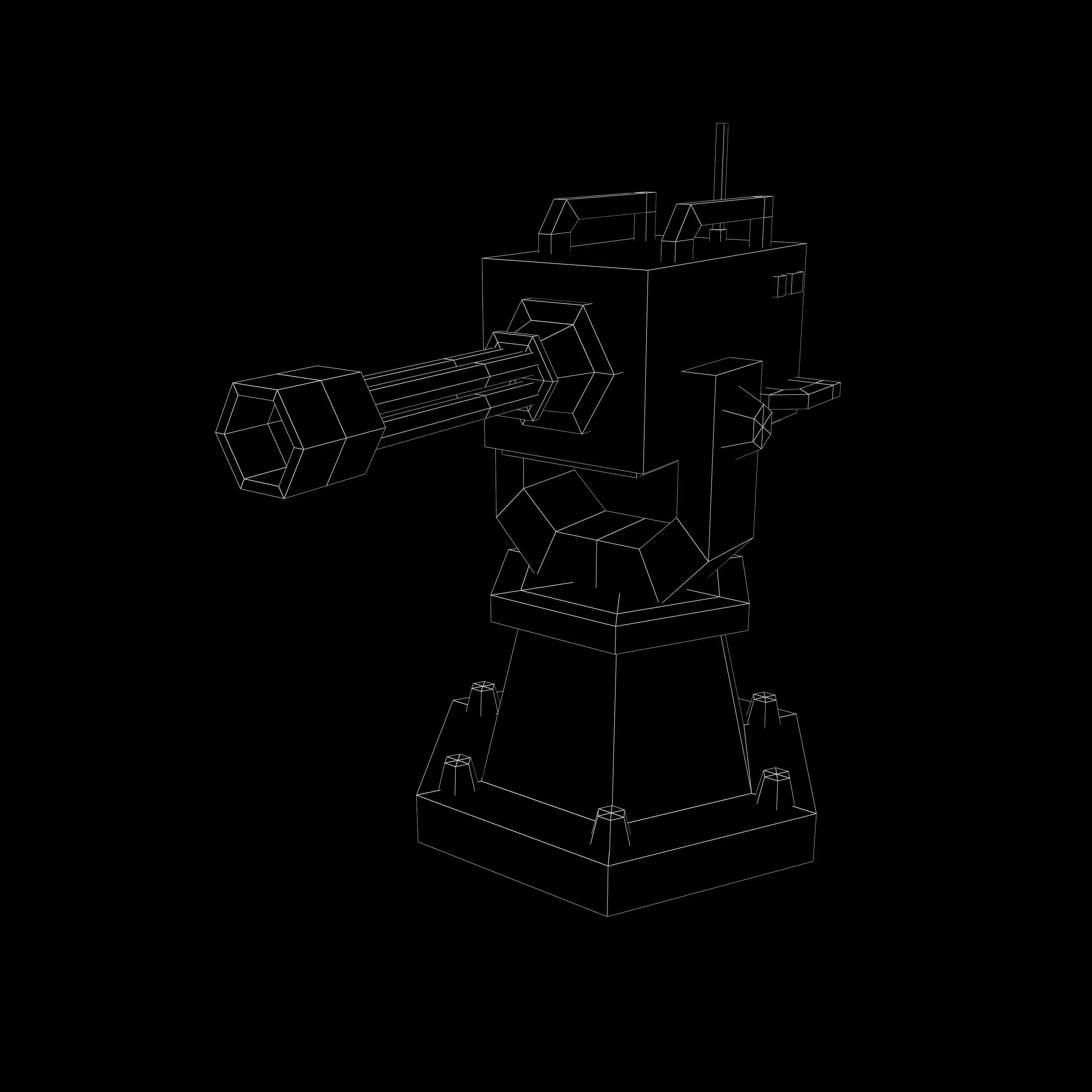Tower Defence Mechanical v1 003 Low-poly 3D model_4