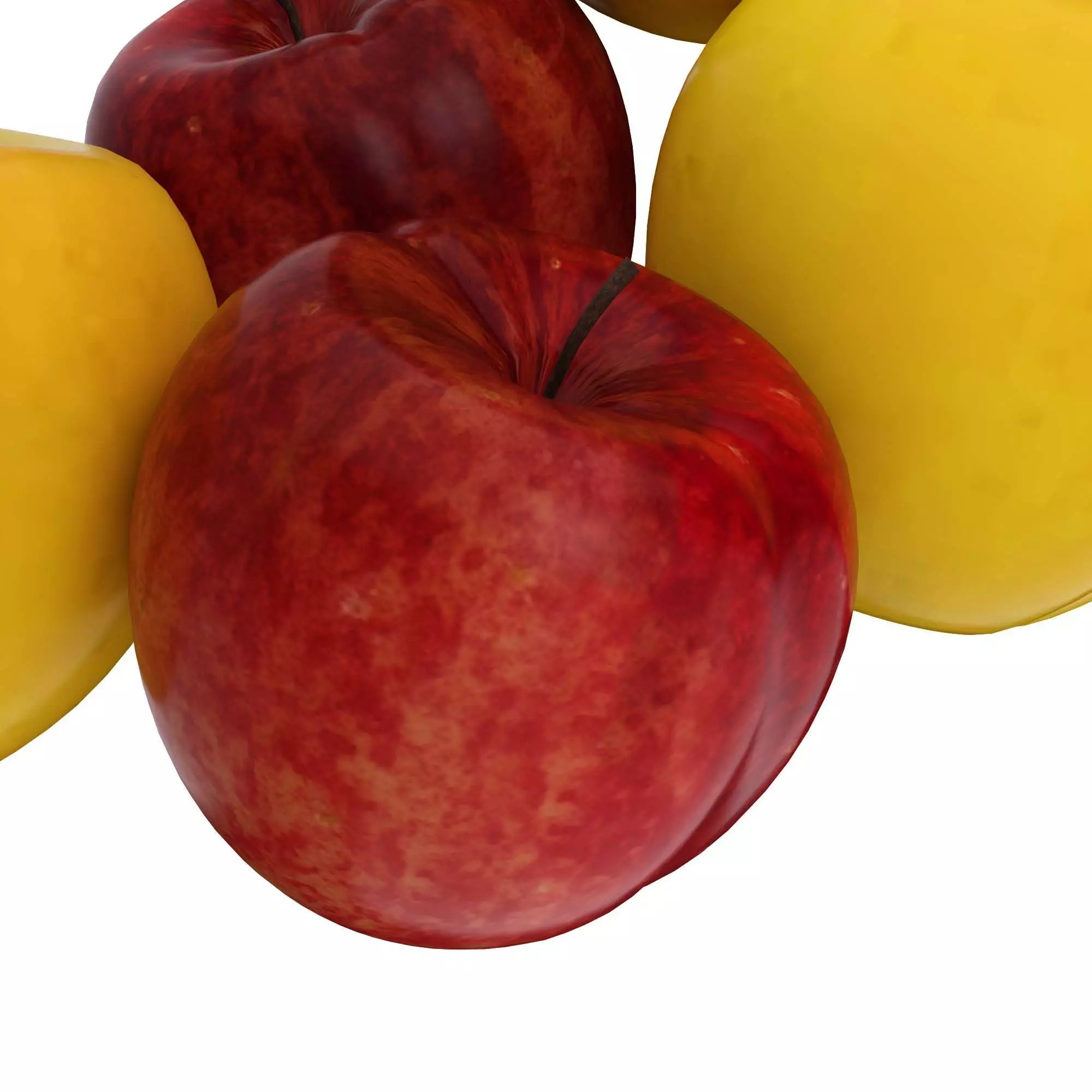 Apples Fruits 3D model_1