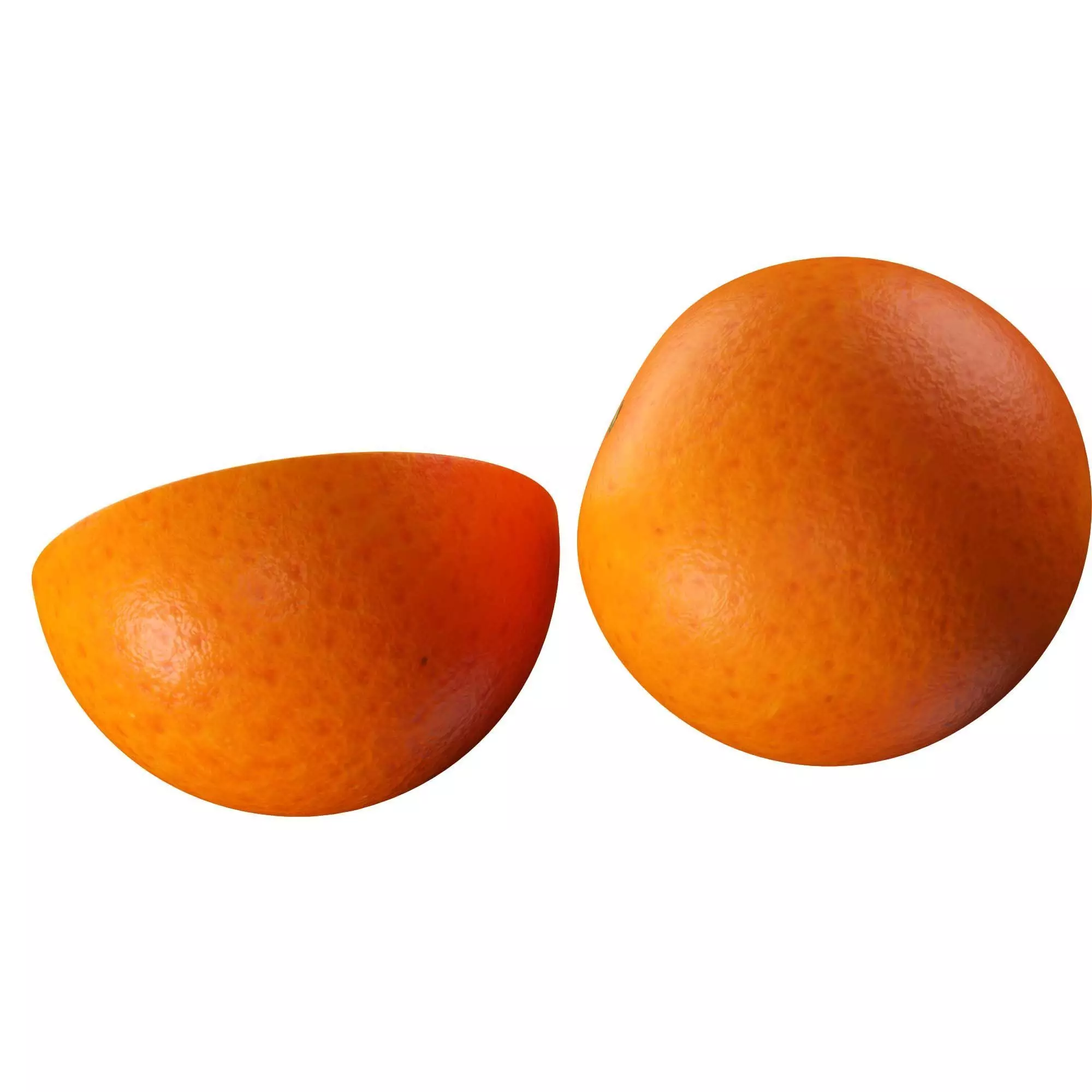 Grapefruit Low-poly 3D model_1