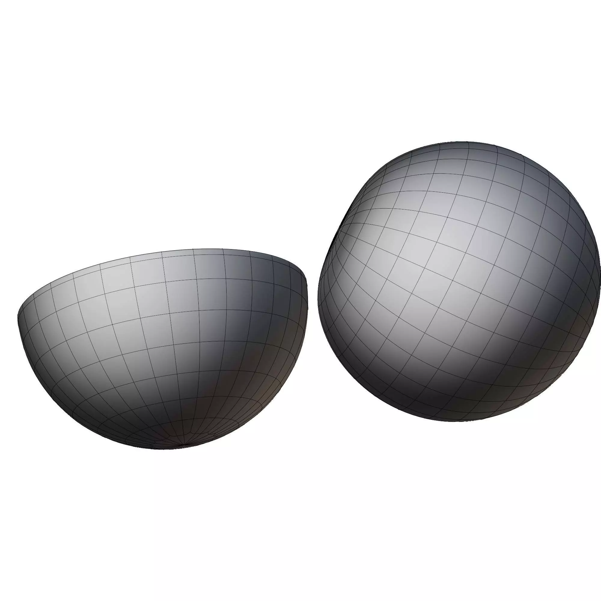 Grapefruit Low-poly 3D model_5