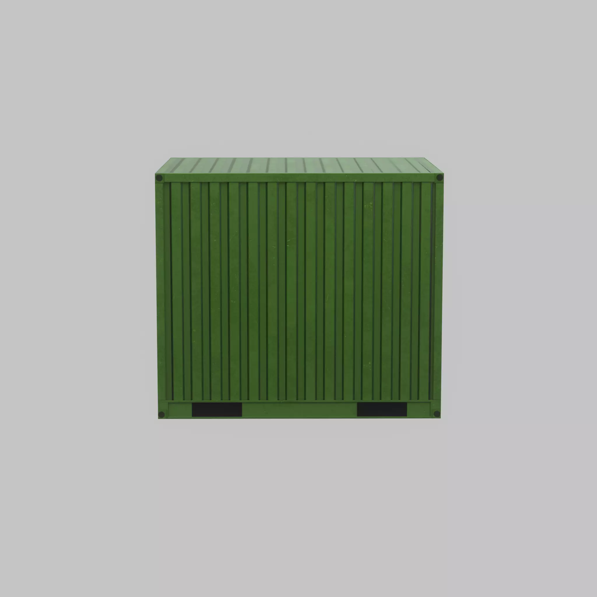 ISO-Container Yellow-Green 10ft Low-poly 3D model_62