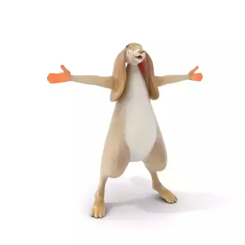 Charming Rabbit model pack Low-poly 3D model
