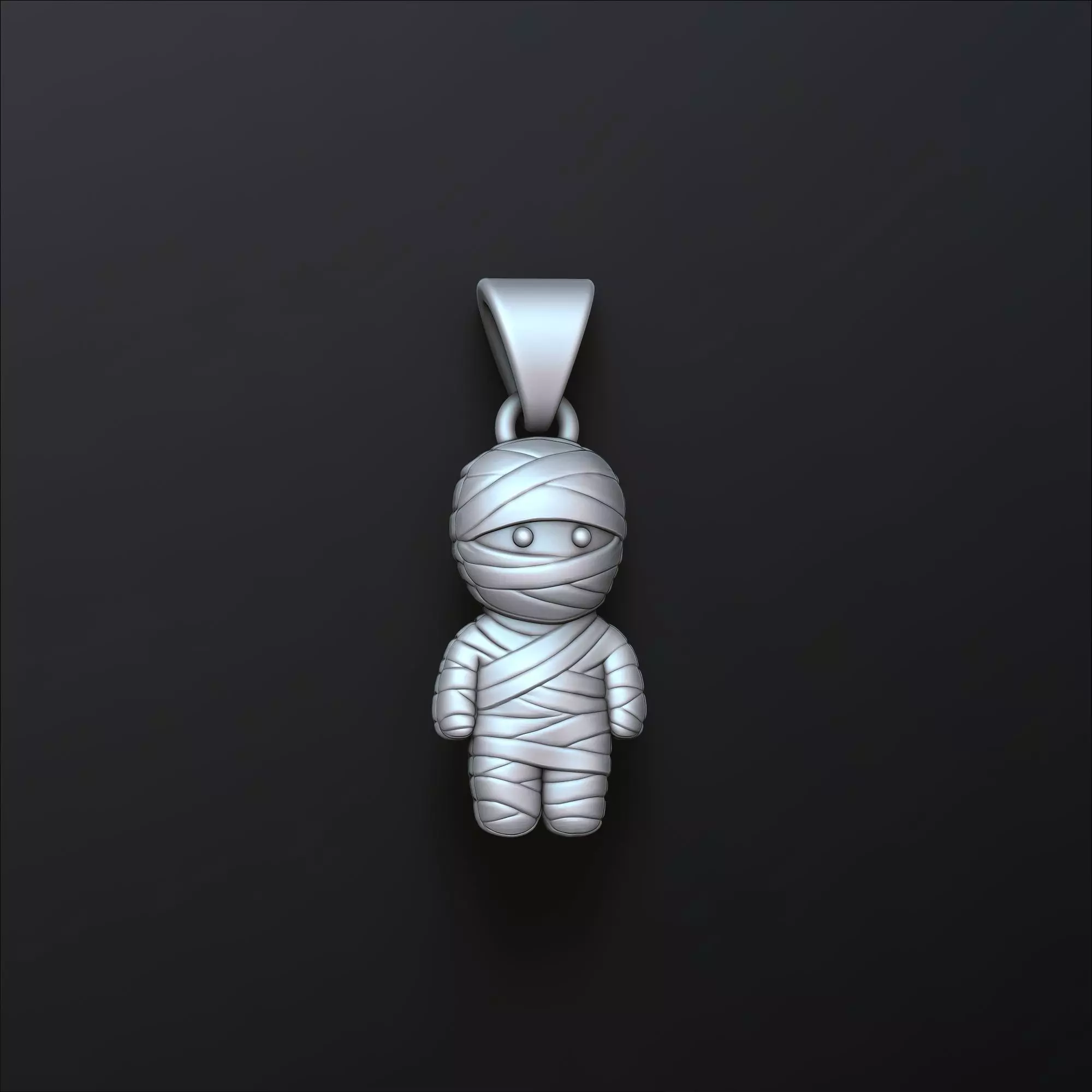 Halloween Mummy Pendant 3D print model