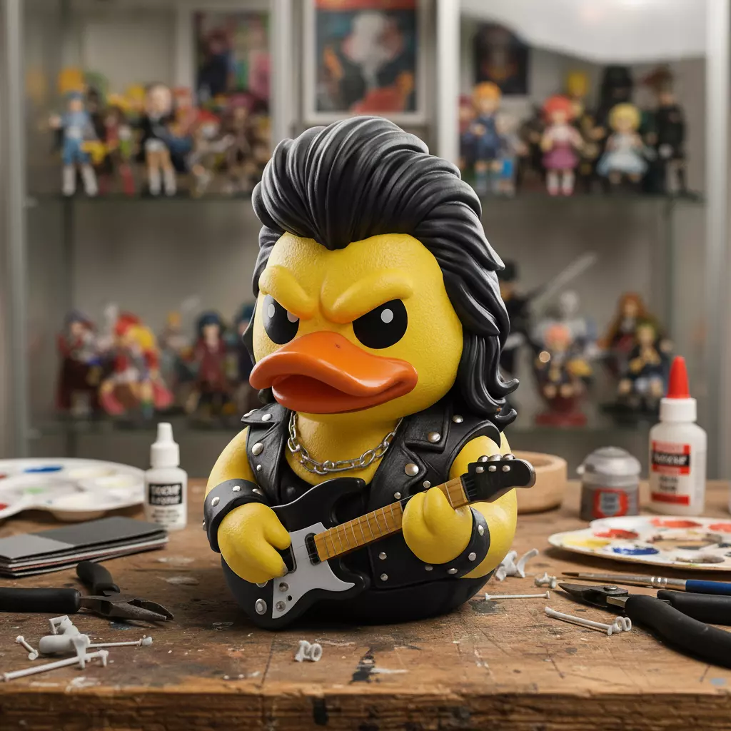 Rubber Duck - Rock singer statue - 3D print 3D print model_0