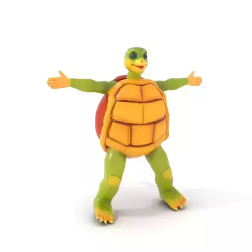 Cheerful Turtle Character model pack Low-poly 3D model
