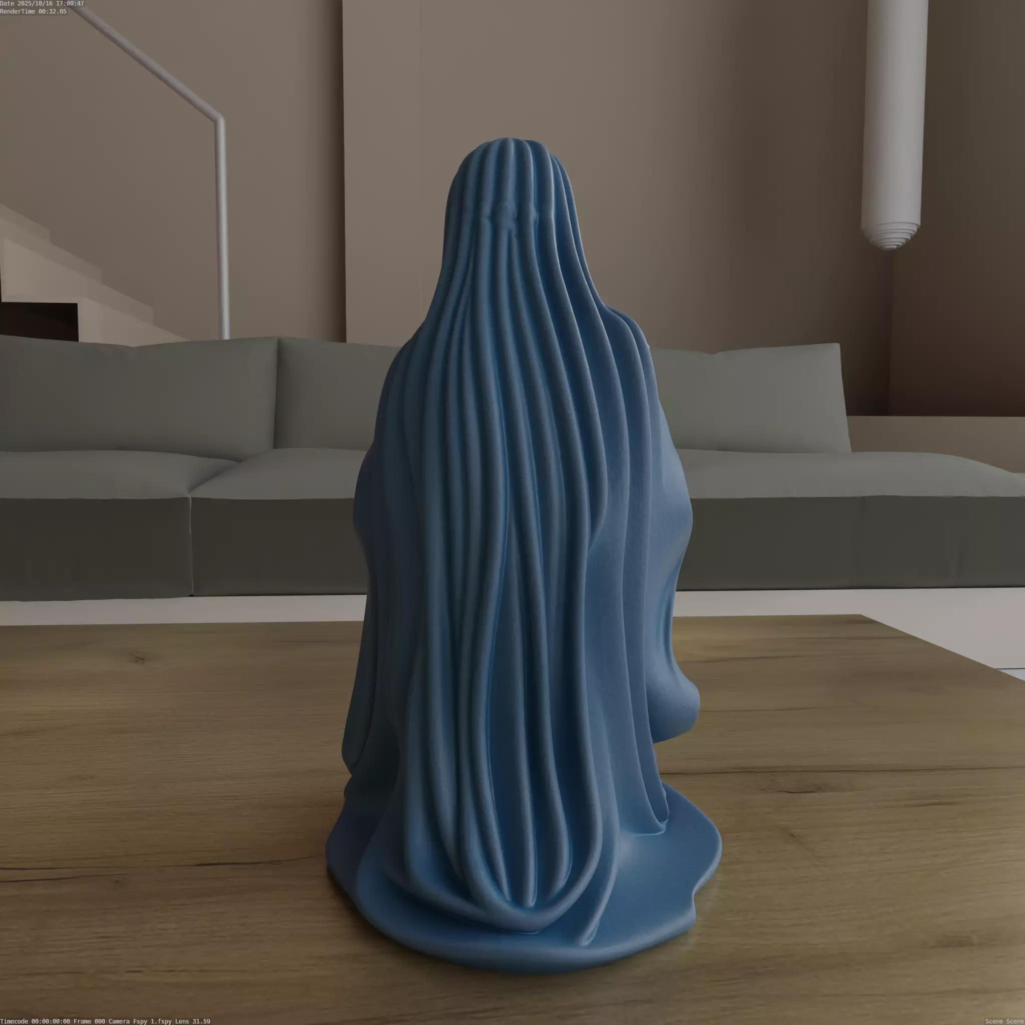 St Mary Nativity 3D Model STL Blender Hand Sculpted 3D print model_2