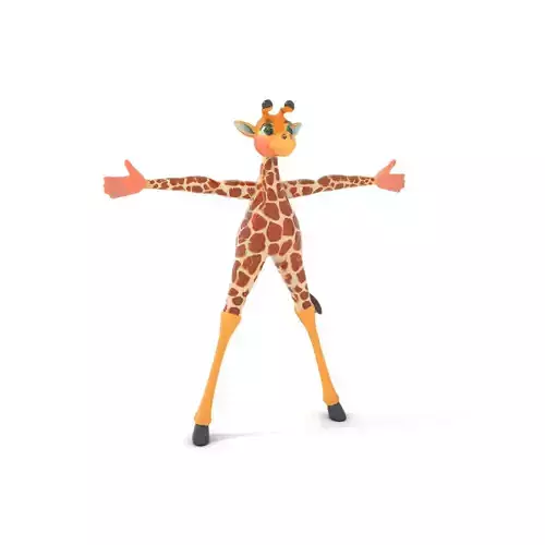 Smiling Giraffe model pack Low-poly 3D model