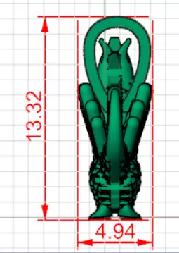 STL 3DM Textured Dragon Pendant model gp0493 3D print model_20