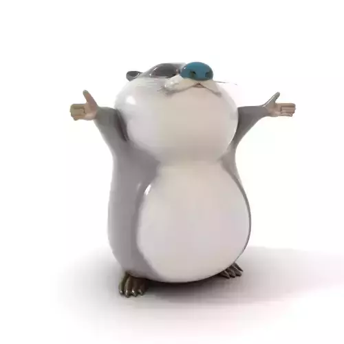 Cheerful Otter Character model pack Low-poly 3D model