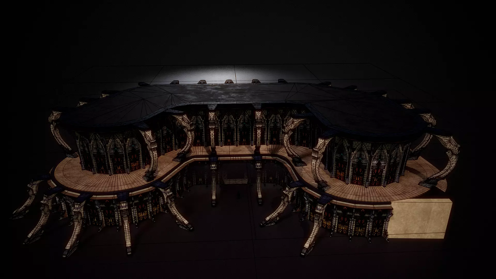 Building 3 Low-poly 3D model_8