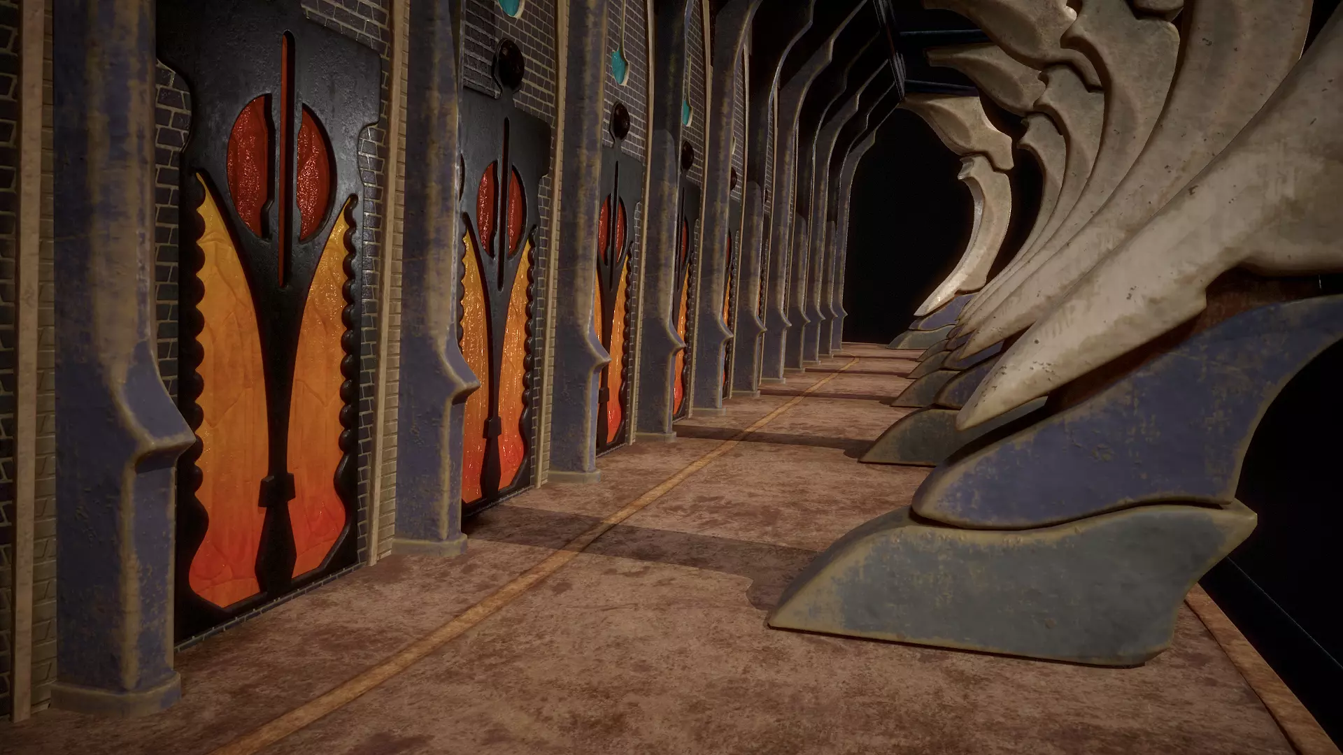 Building 3 Low-poly 3D model_5