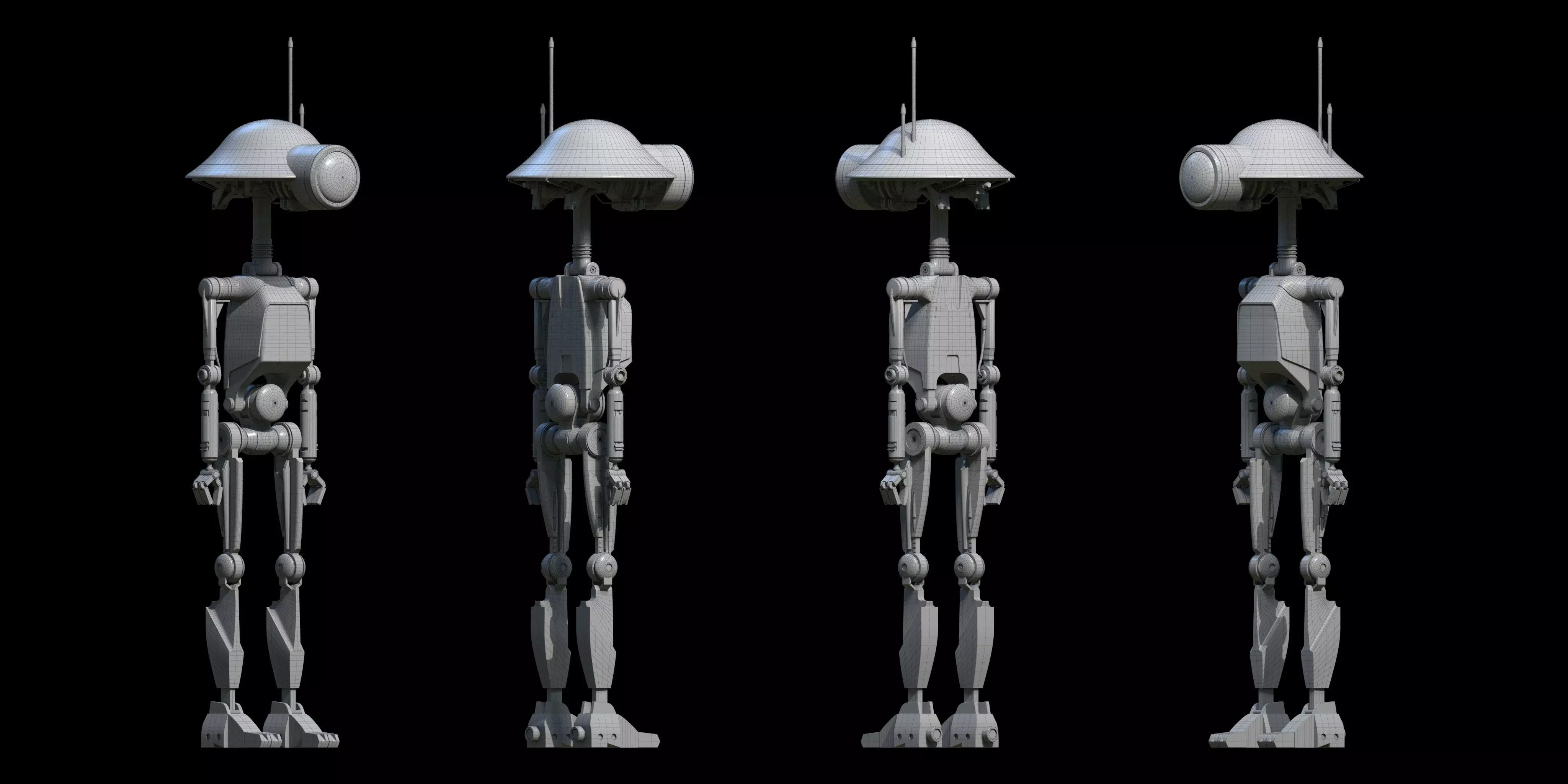 Pit Droid Star Wars 3D model_11