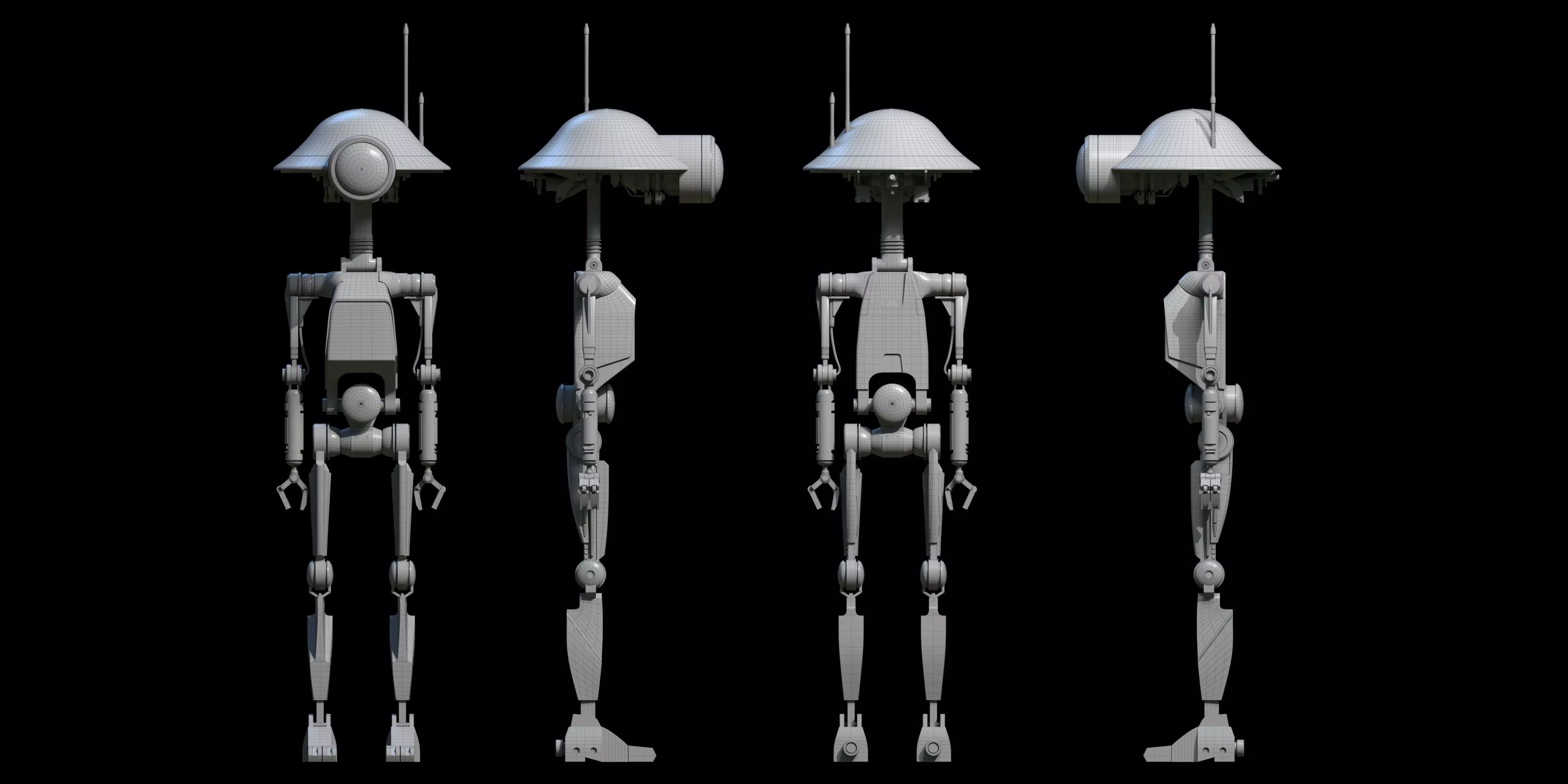 Pit Droid Star Wars 3D model_10