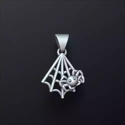 Halloween Spider Pendant 3D print model
