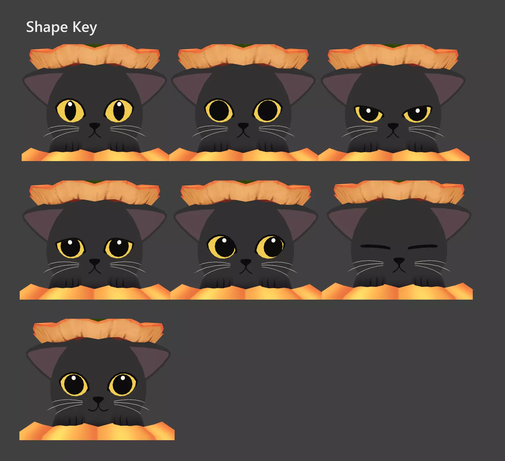 Cute Halloween Character Pack Low-poly 3D model_12