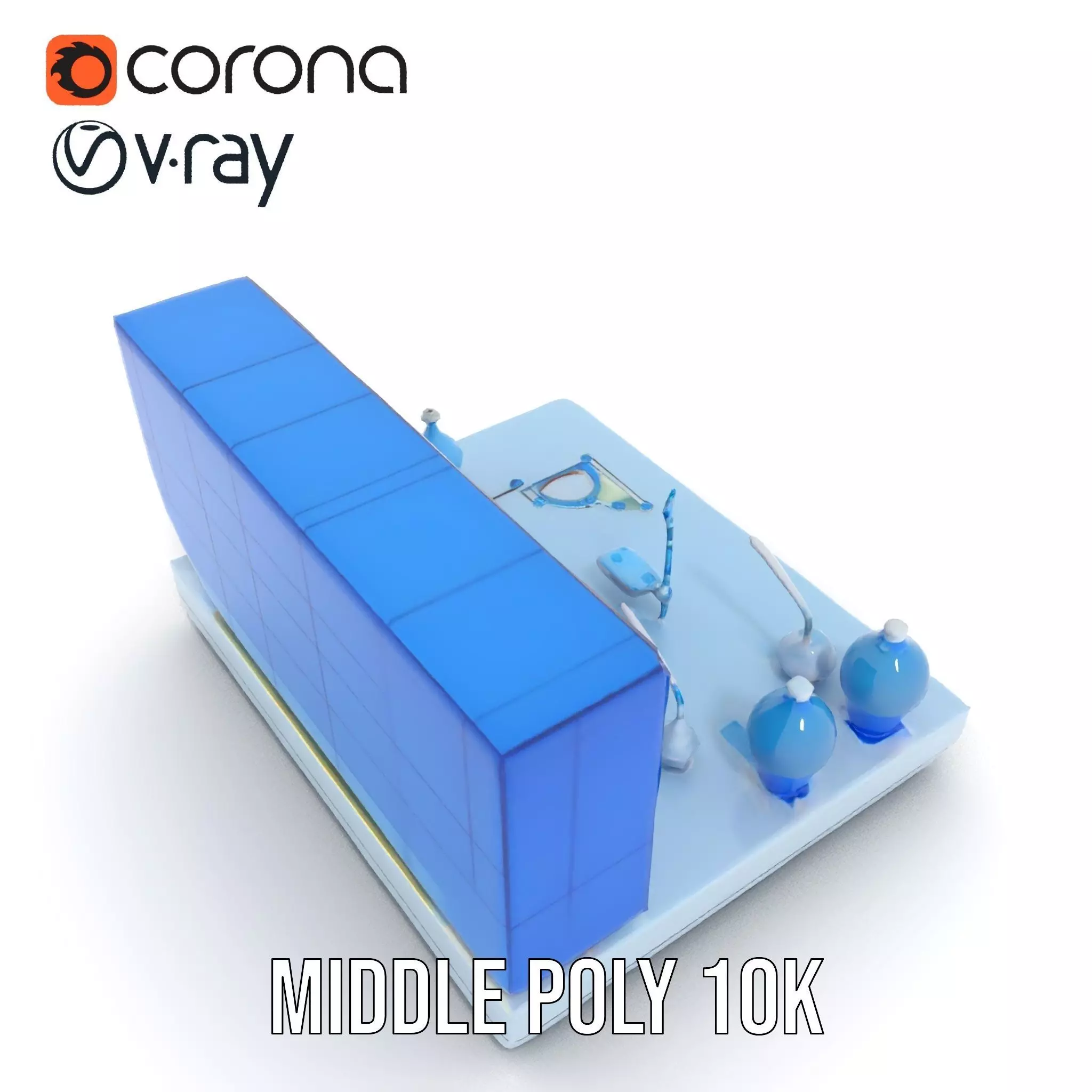 Scientific Laboratory Glassware model pack Low-poly 3D model_19