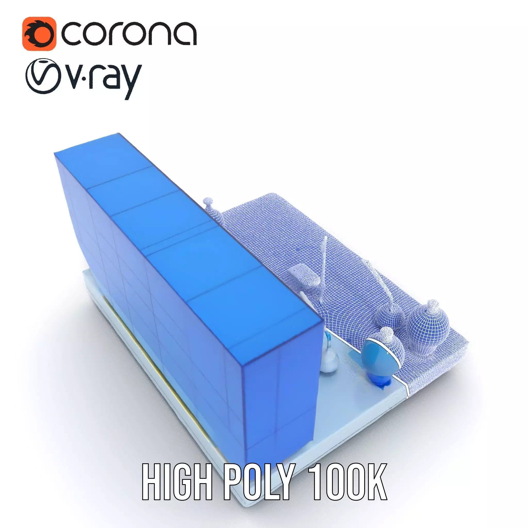 Scientific Laboratory Glassware model pack Low-poly 3D model_34