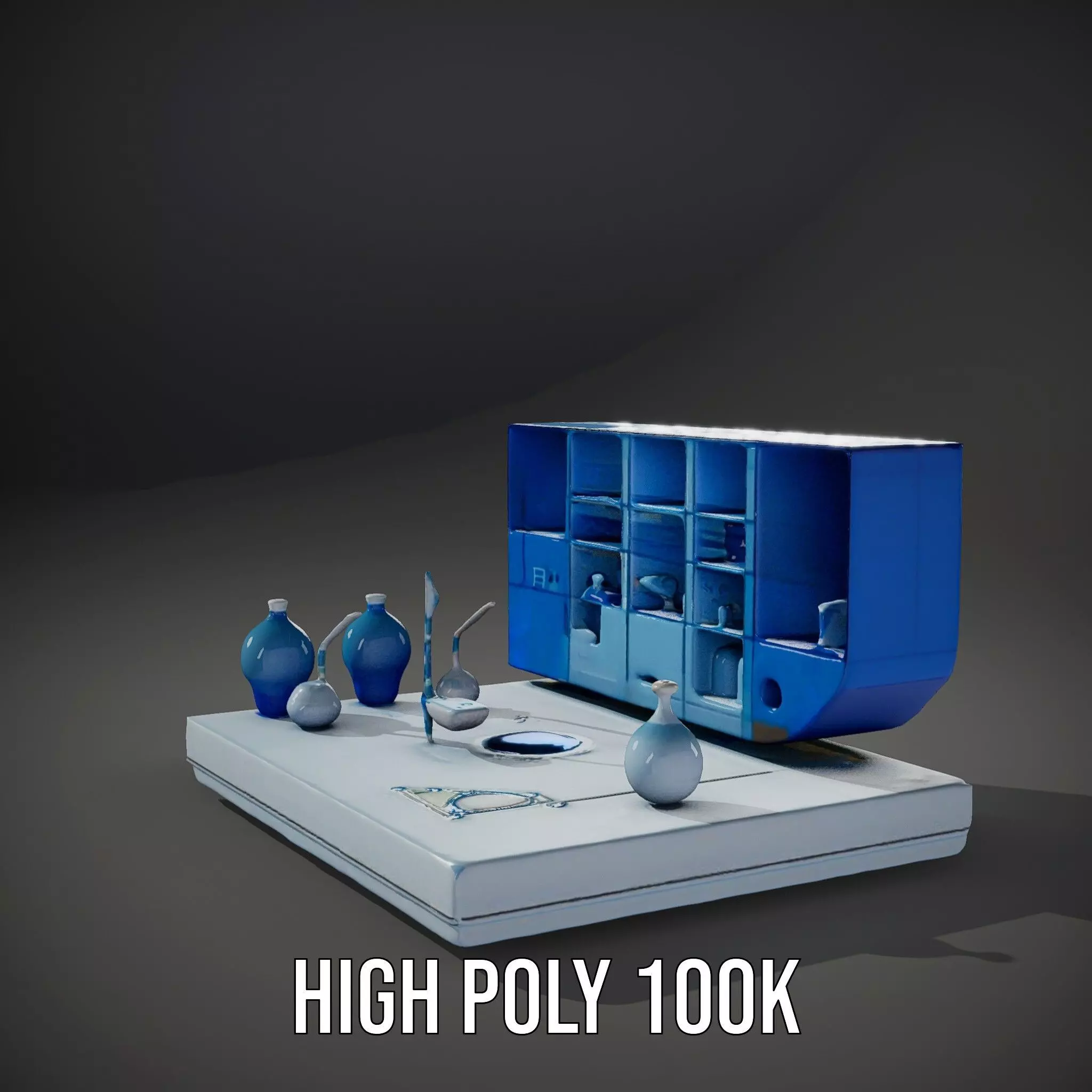 Scientific Laboratory Glassware model pack Low-poly 3D model_11
