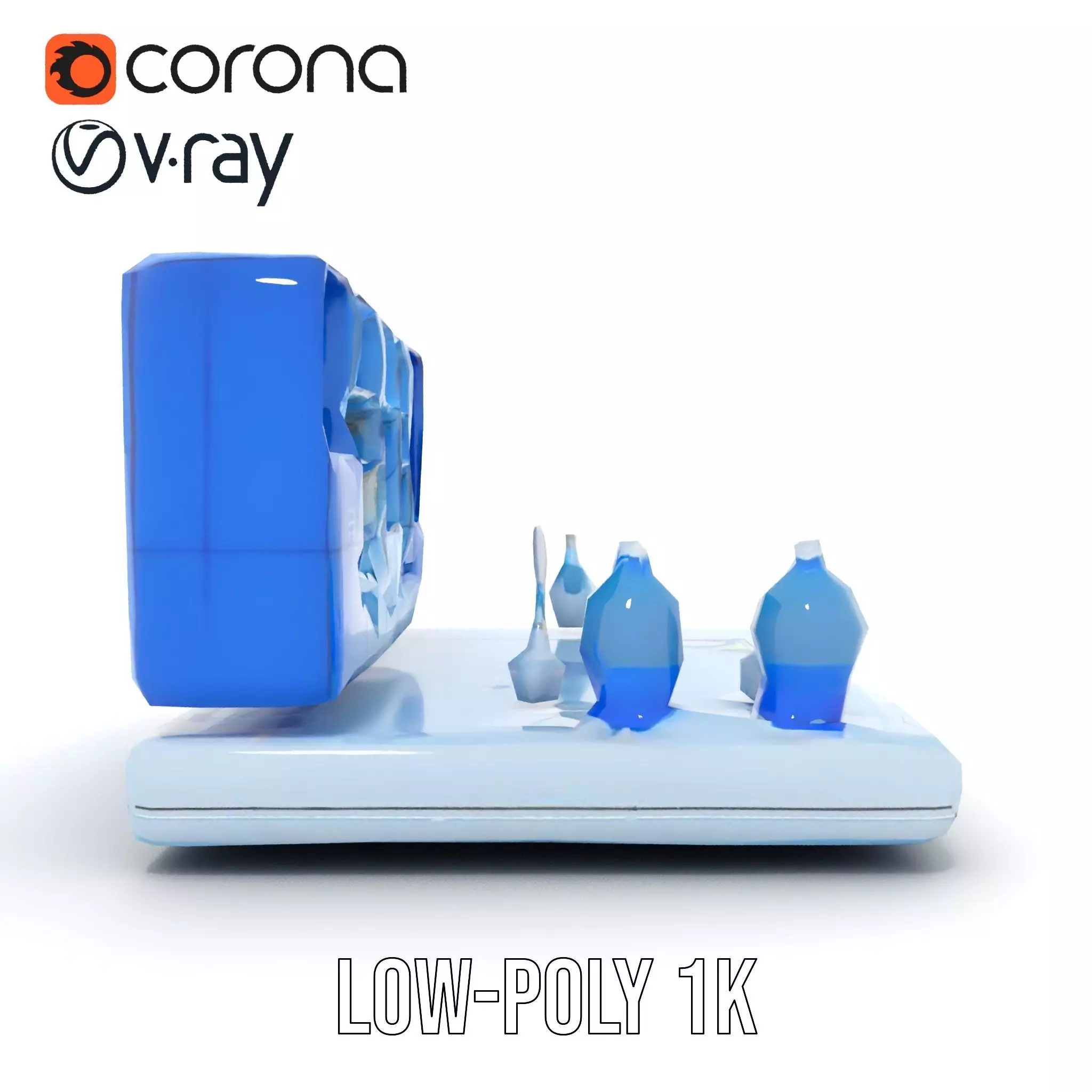 Scientific Laboratory Glassware model pack Low-poly 3D model_17