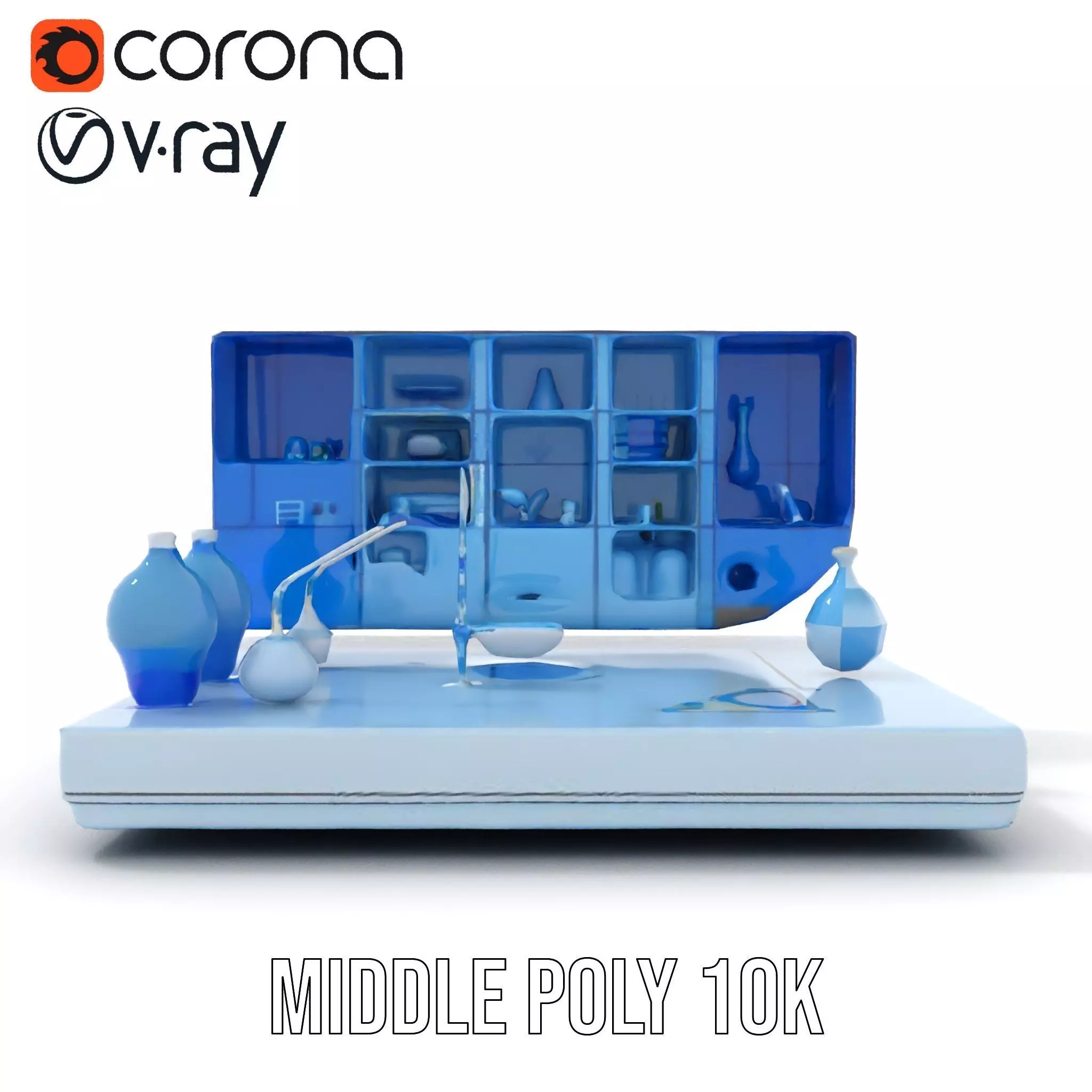 Scientific Laboratory Glassware model pack Low-poly 3D model_28