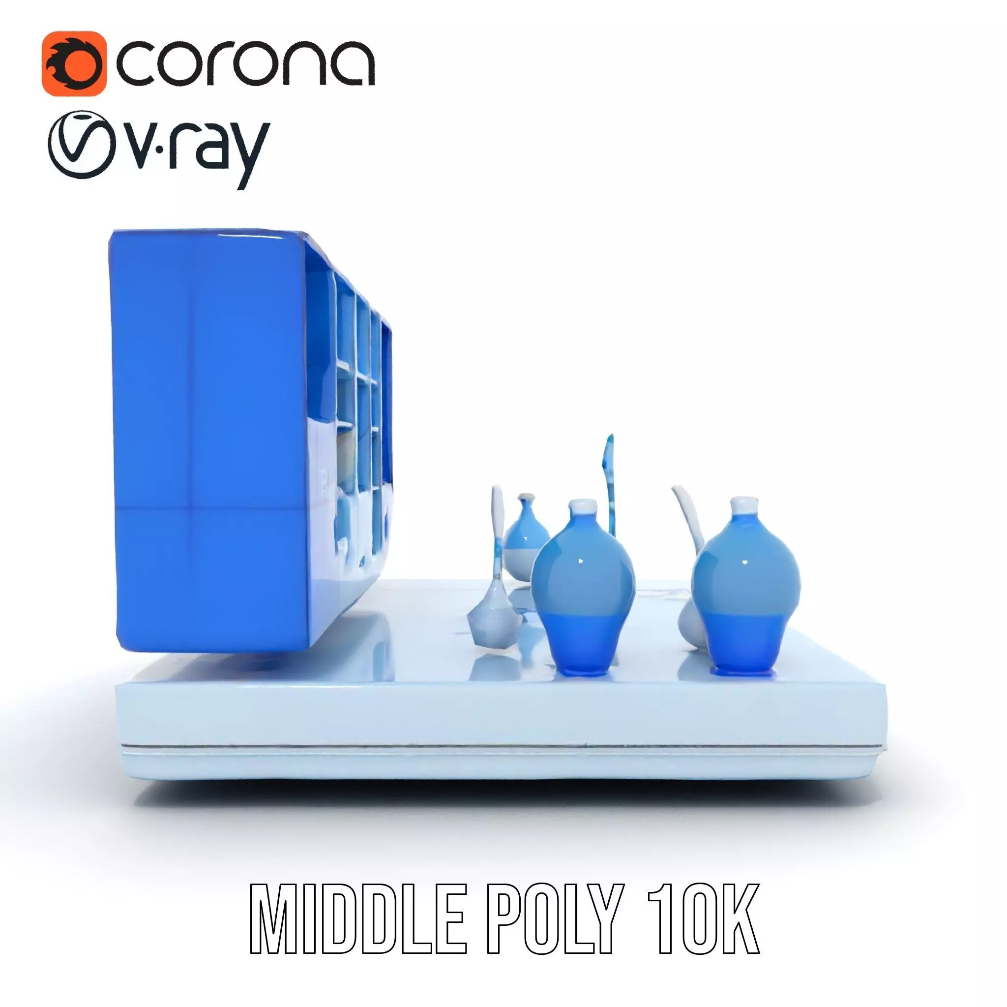 Scientific Laboratory Glassware model pack Low-poly 3D model_16