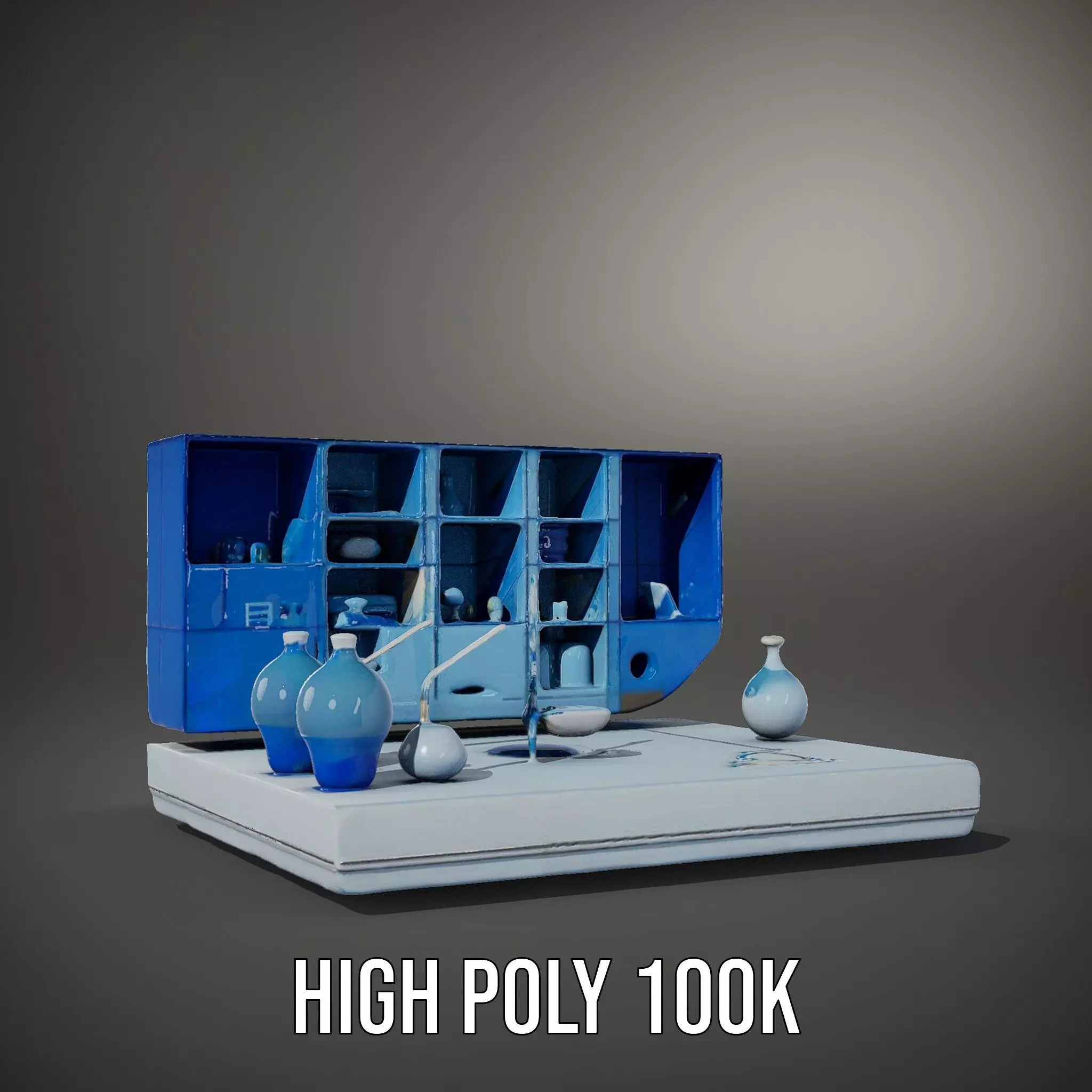 Scientific Laboratory Glassware model pack Low-poly 3D model_9