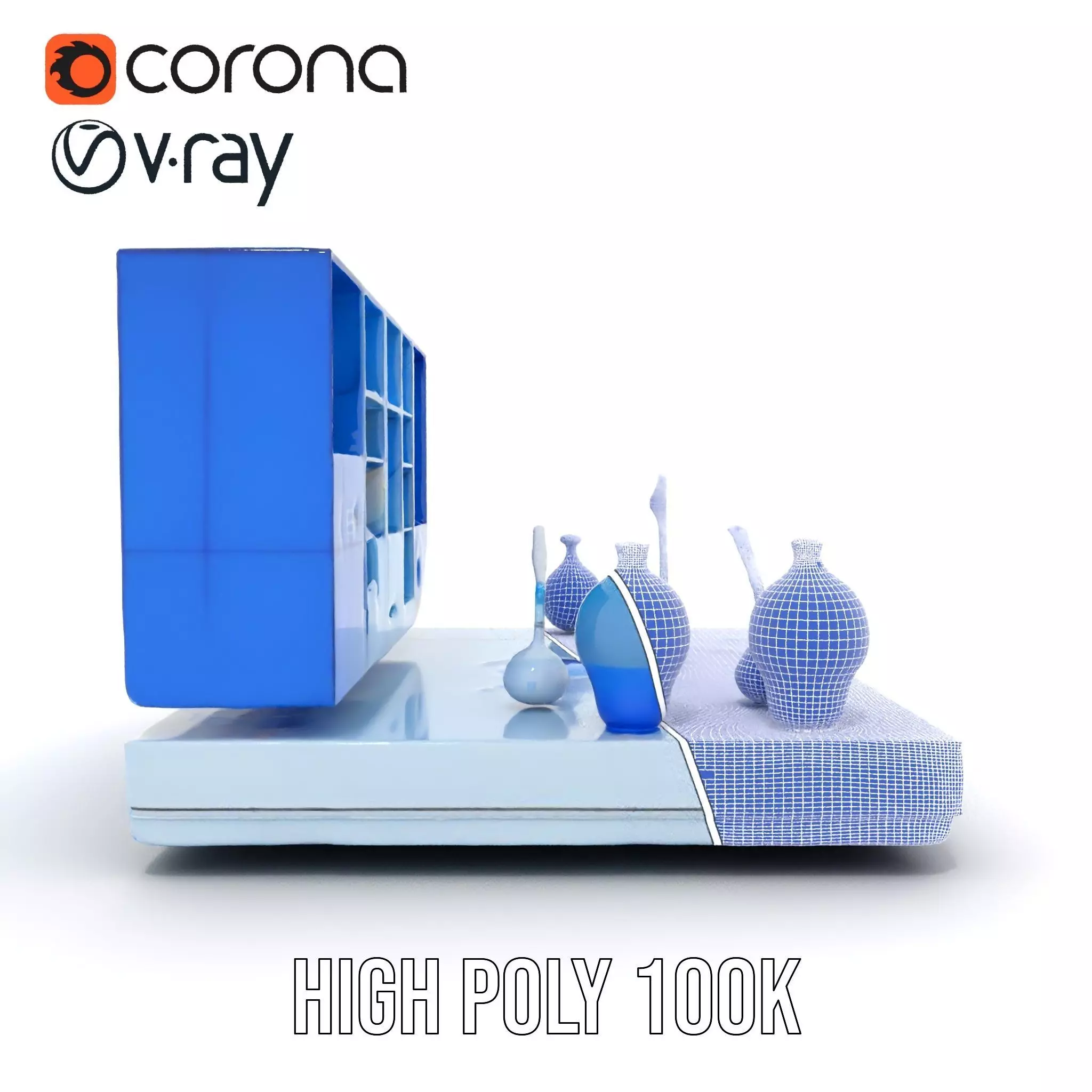 Scientific Laboratory Glassware model pack Low-poly 3D model_35