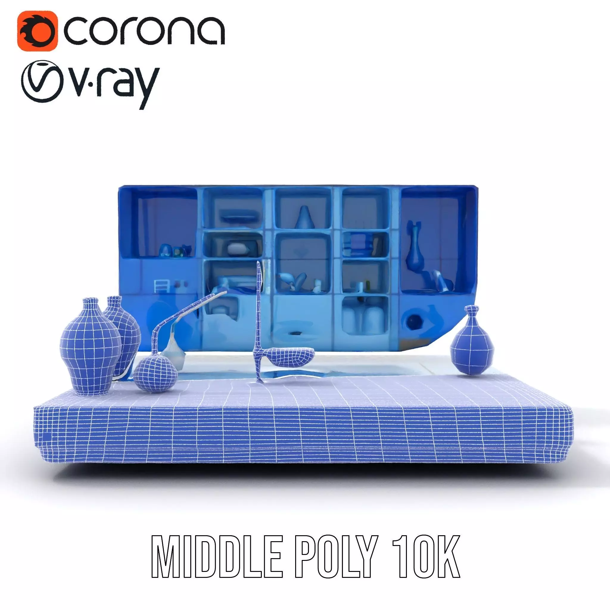 Scientific Laboratory Glassware model pack Low-poly 3D model_31