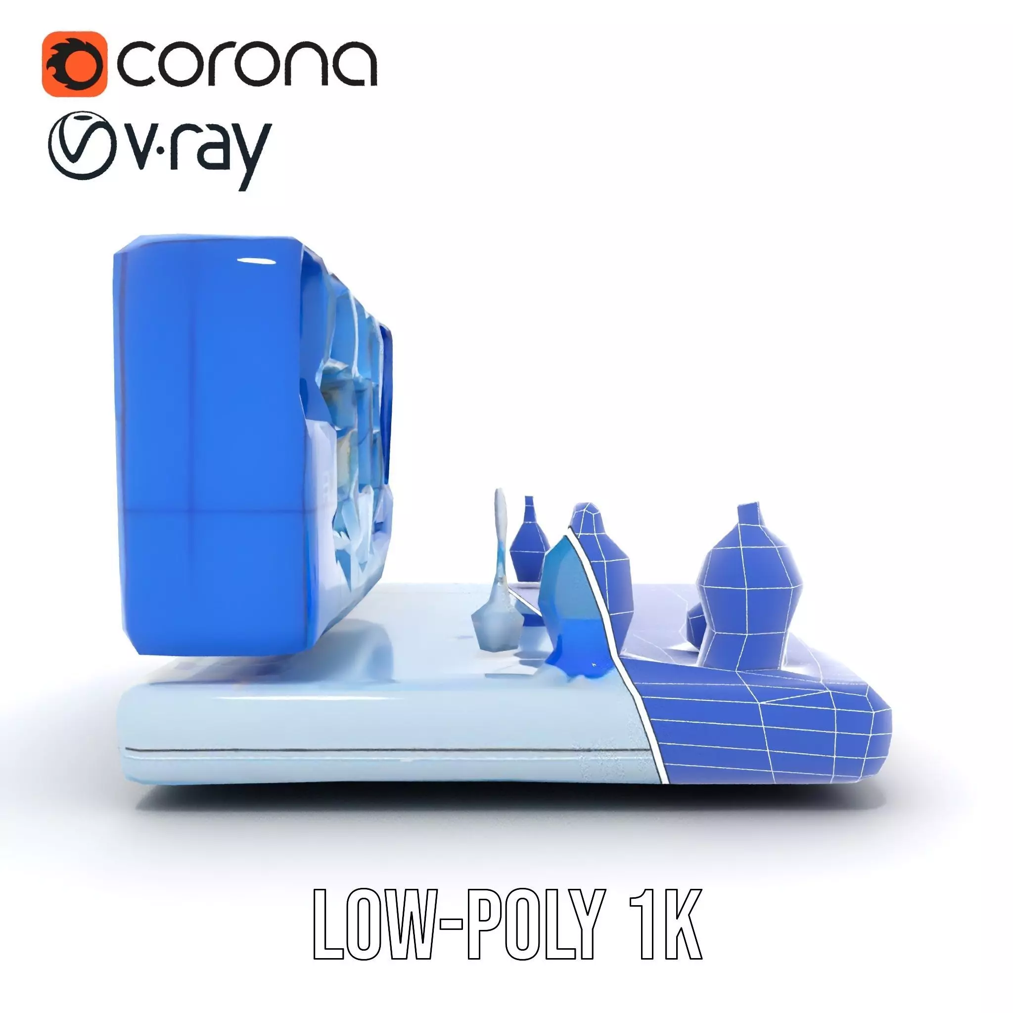 Scientific Laboratory Glassware model pack Low-poly 3D model_20