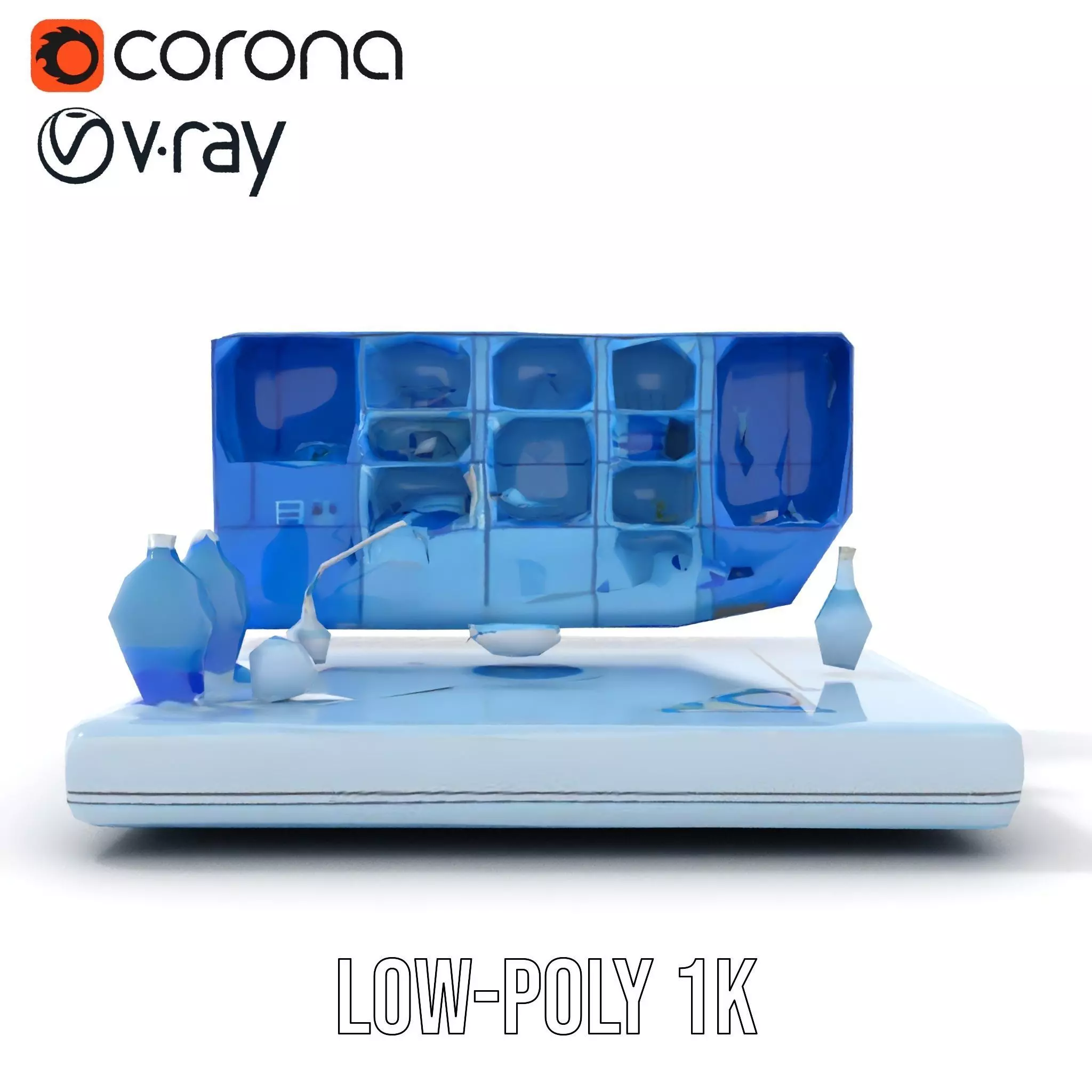 Scientific Laboratory Glassware model pack Low-poly 3D model_15