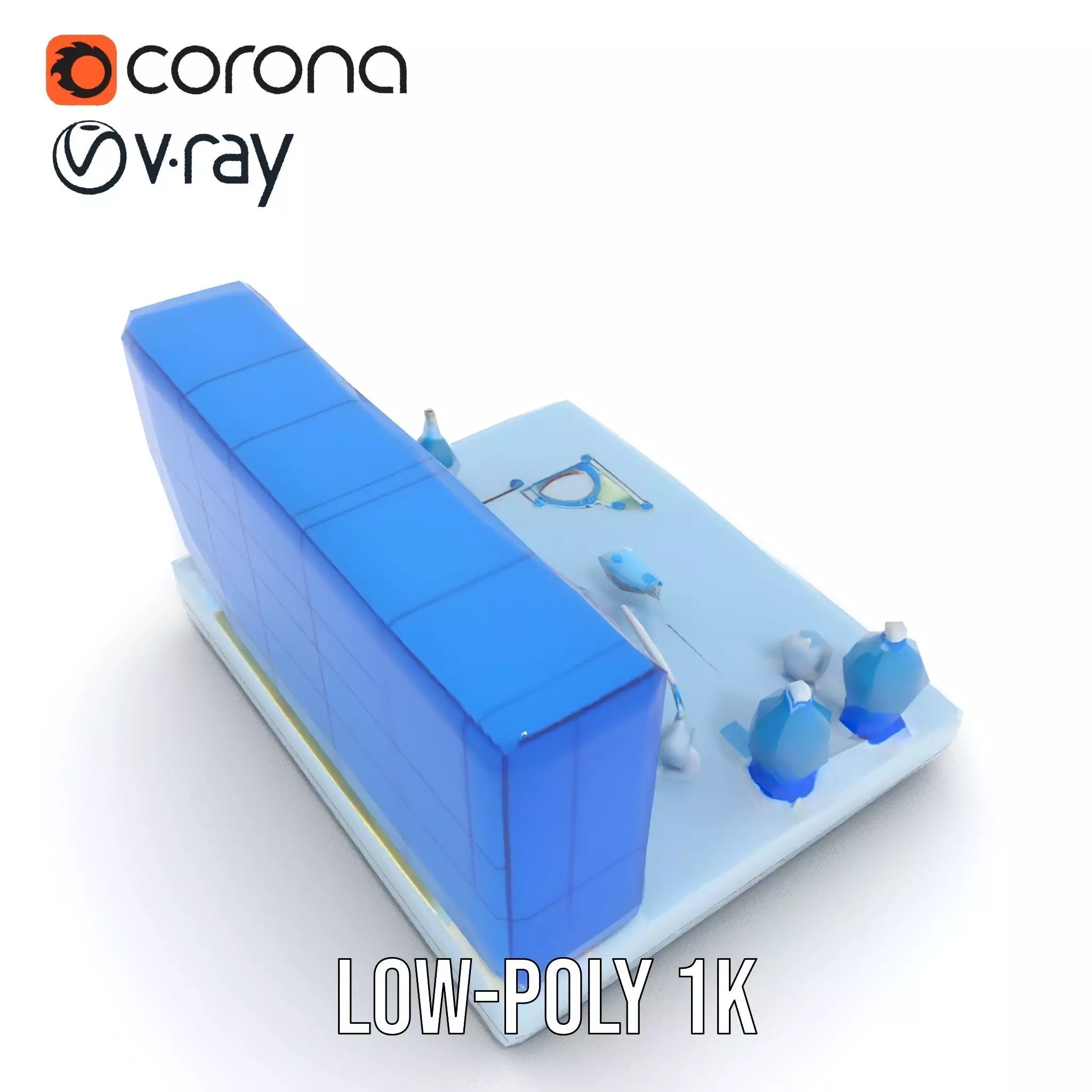 Scientific Laboratory Glassware model pack Low-poly 3D model_8