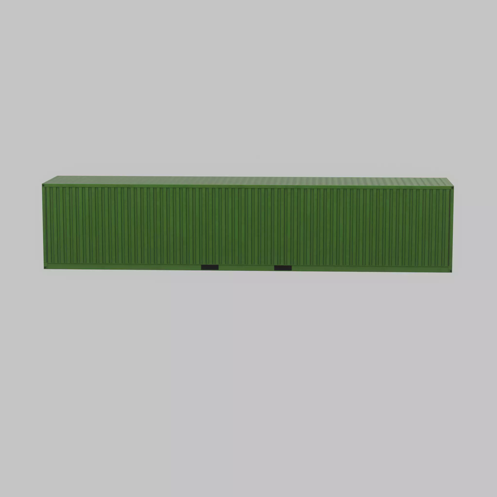 Shipping-Container Yellow-Green 40ft Low-poly 3D model_51
