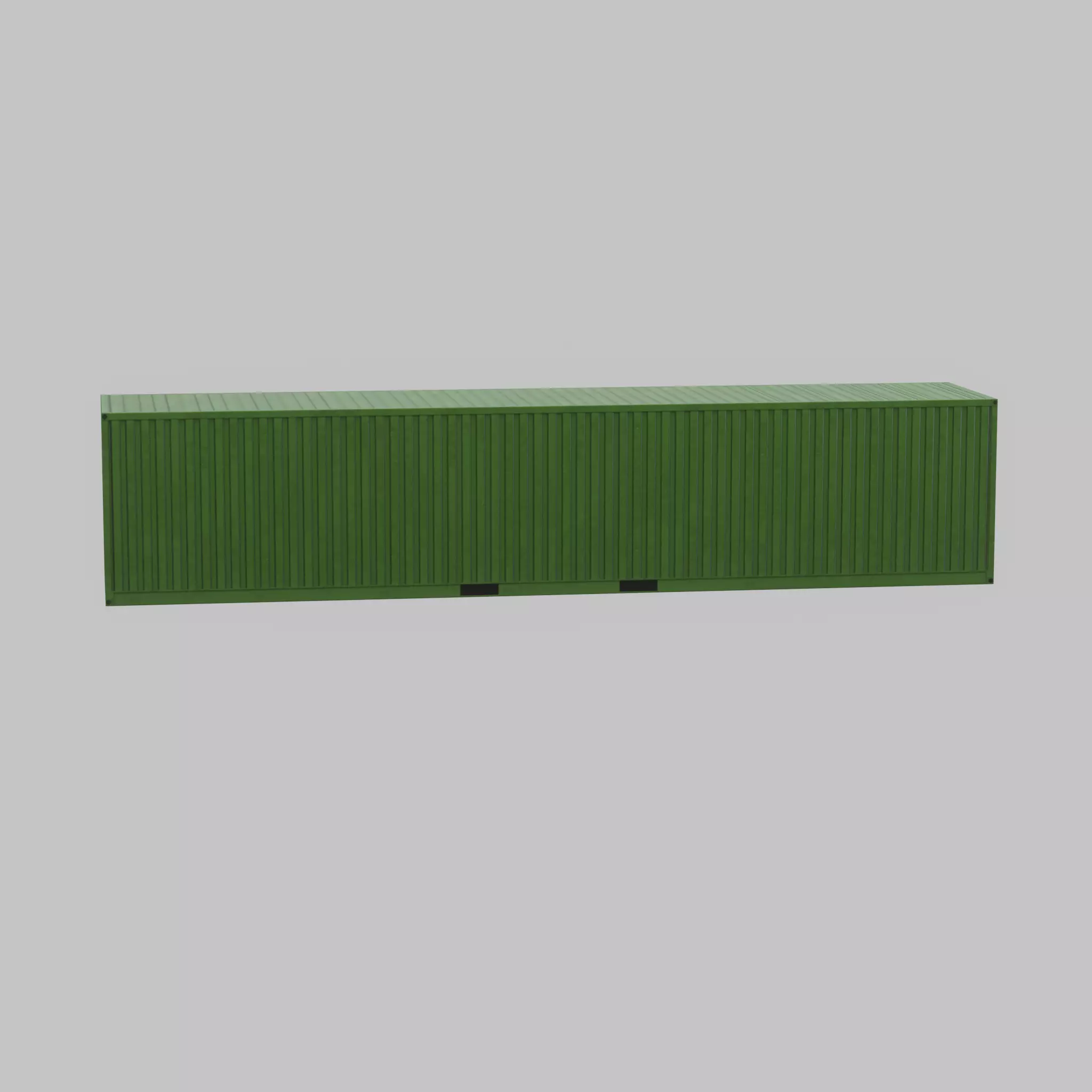 Shipping-Container Yellow-Green 40ft Low-poly 3D model_23