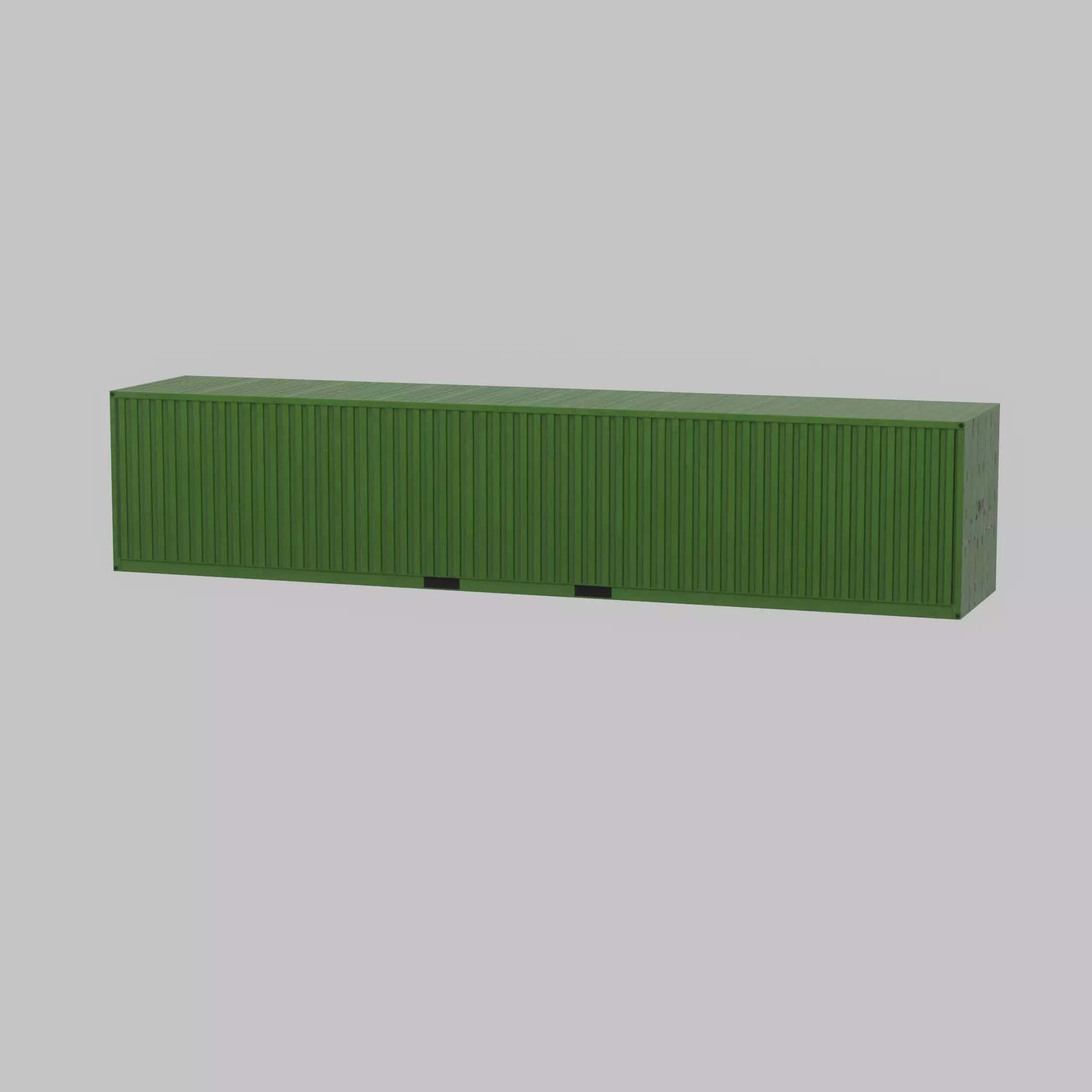 Shipping-Container Yellow-Green 40ft Low-poly 3D model_54