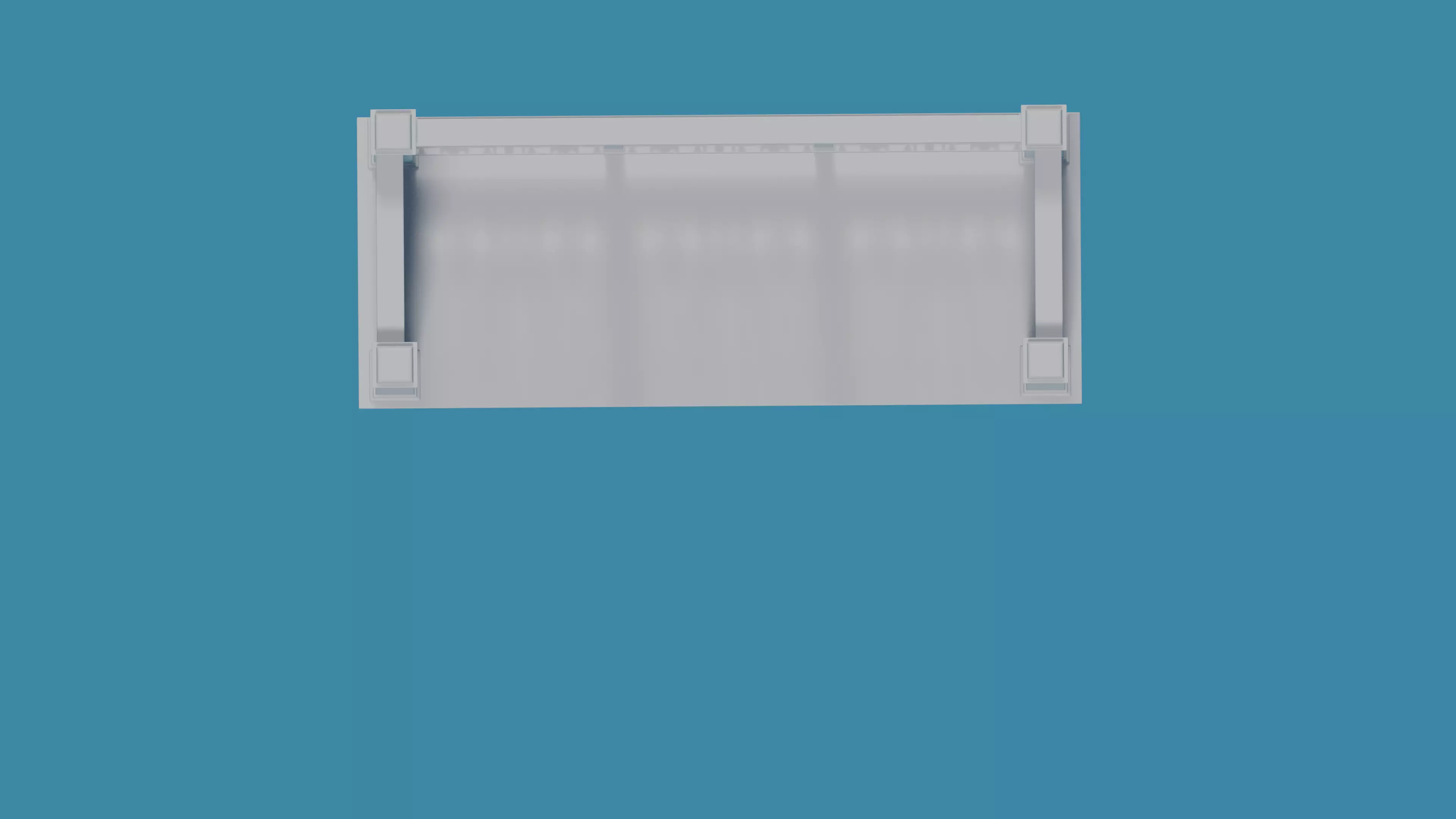 Balcony railing 3D print model_4