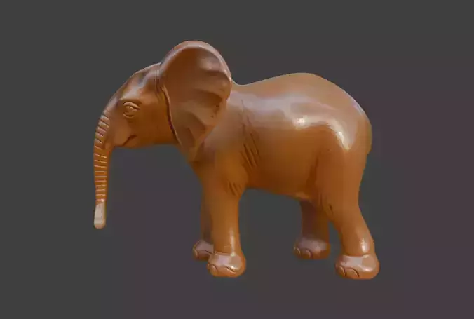 Elephant sculpture model auspicious beast 3D elephant